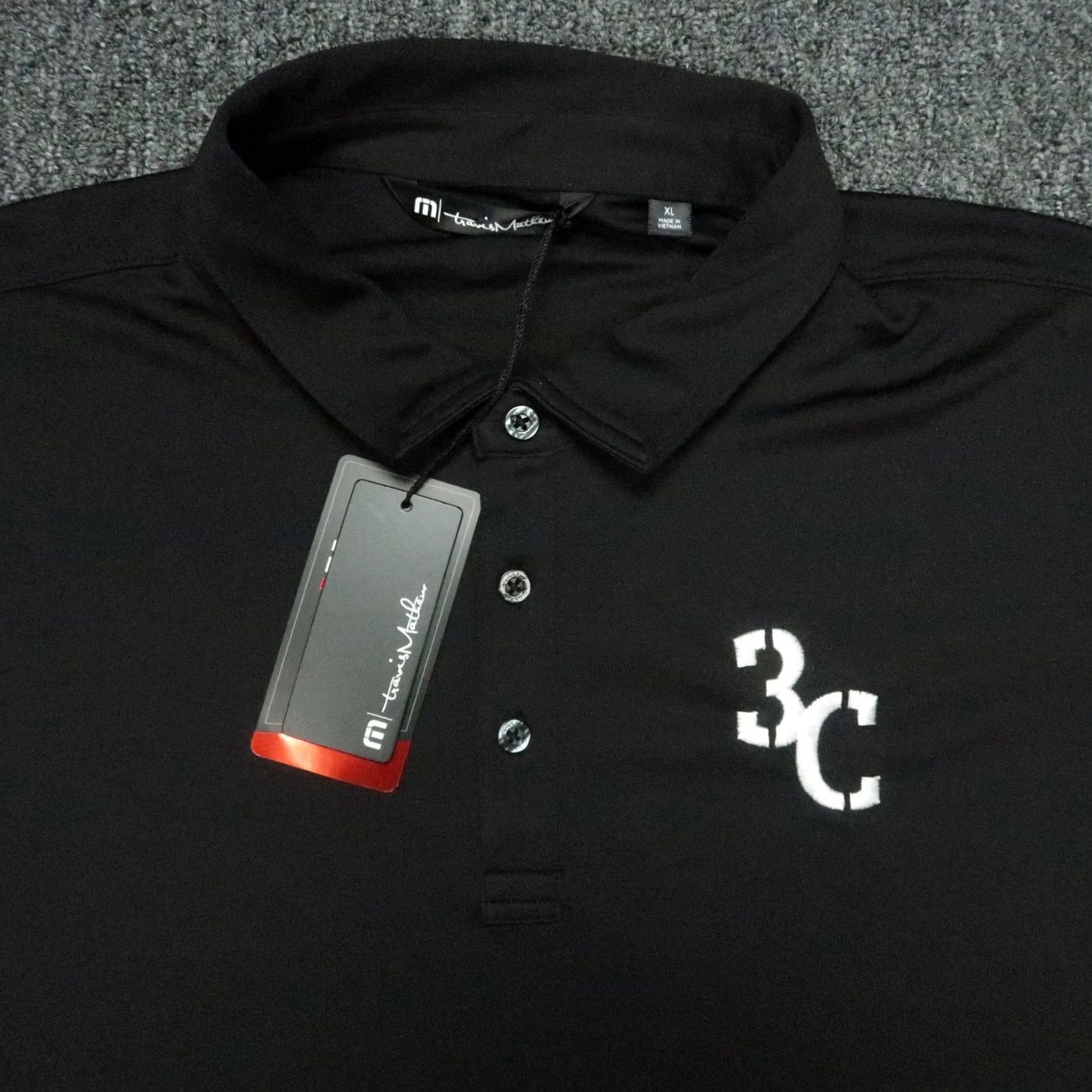 TravisMathew Travis Mathew Polo Shirt Mens XL Black Short Sleeve Polo NWT Coto Performance Golf NWT Size US XL / EU 56 / 4 - 2 Thumbnail