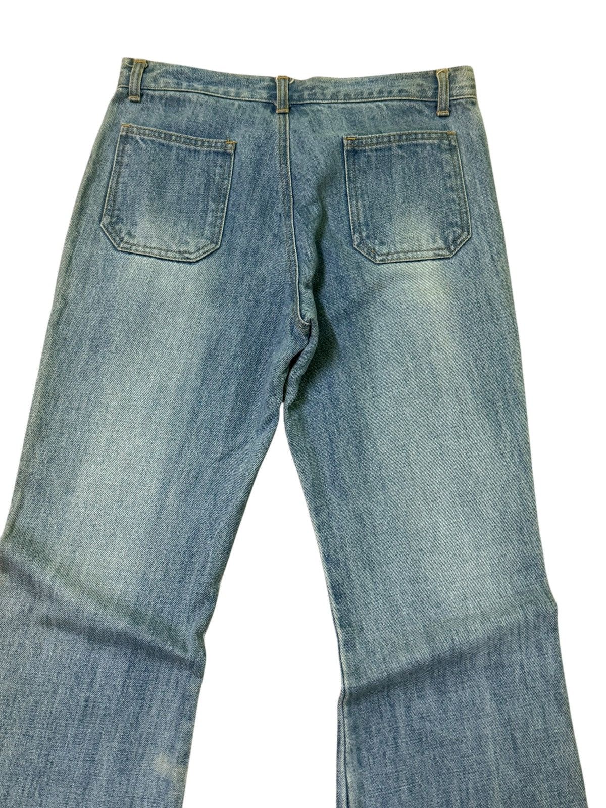 Japanese Brand Flare Vintage Daily Topics Studded Bell Bottom Denim Size US 28 / EU 44 - 11 Thumbnail