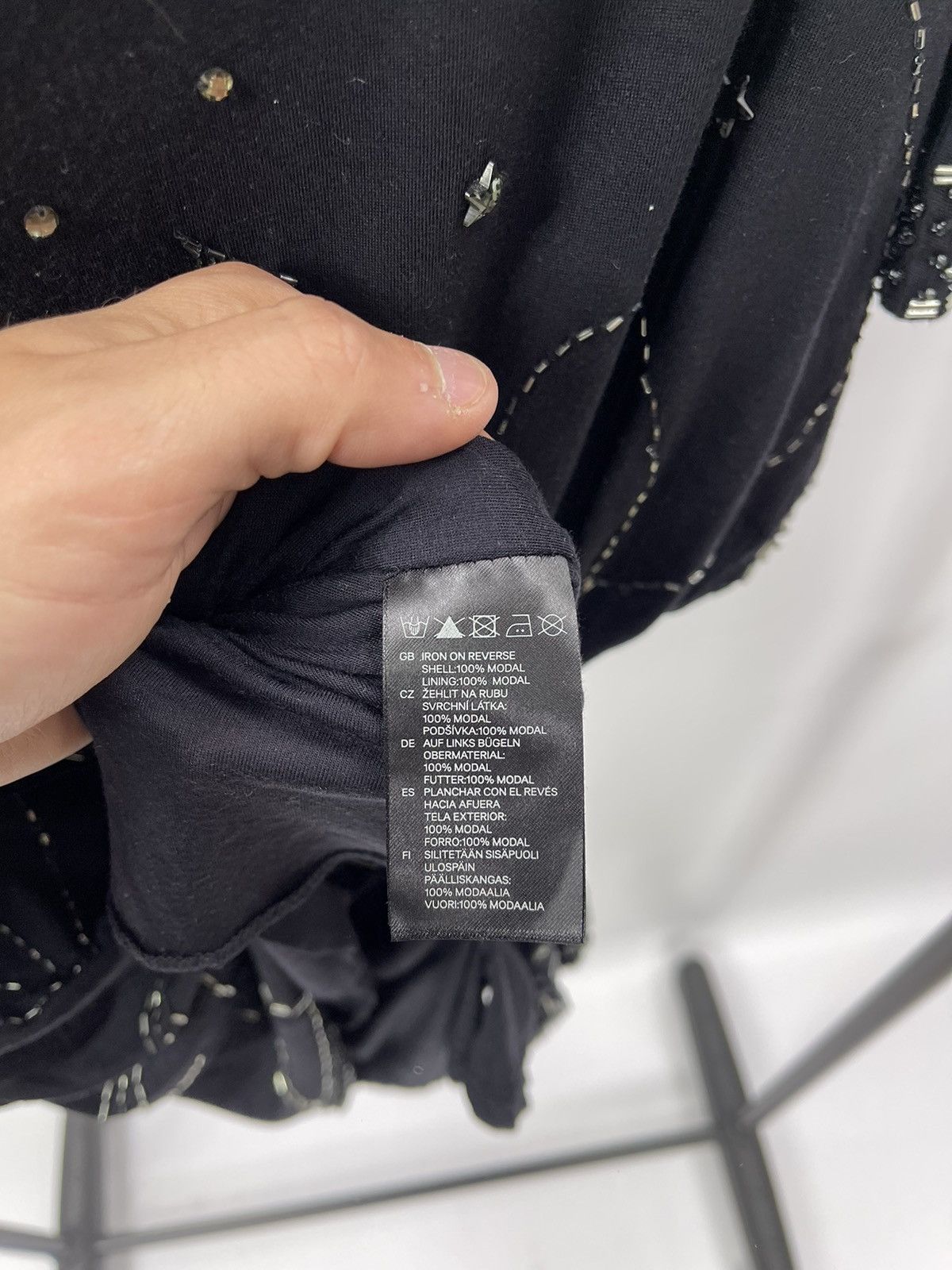 H&M × Jimmy Choo Jimmy Choo for H&M Top Black Shirt Dress Dress Black Size XS Size XS / US 0-2 / IT 36-38 - 5 Thumbnail