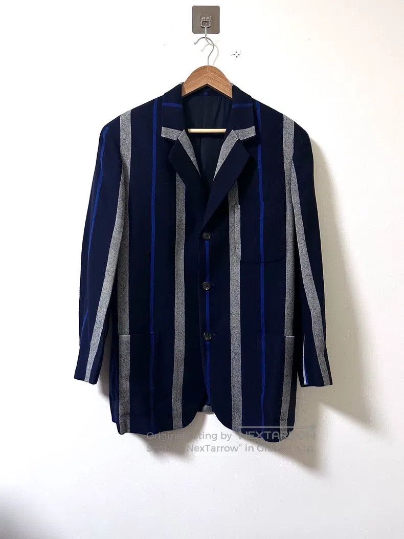 Y's for Men Y's For Men Vertical Wool Blazer jacket Size US L / EU 52-54 / 3 - 1 Thumbnail