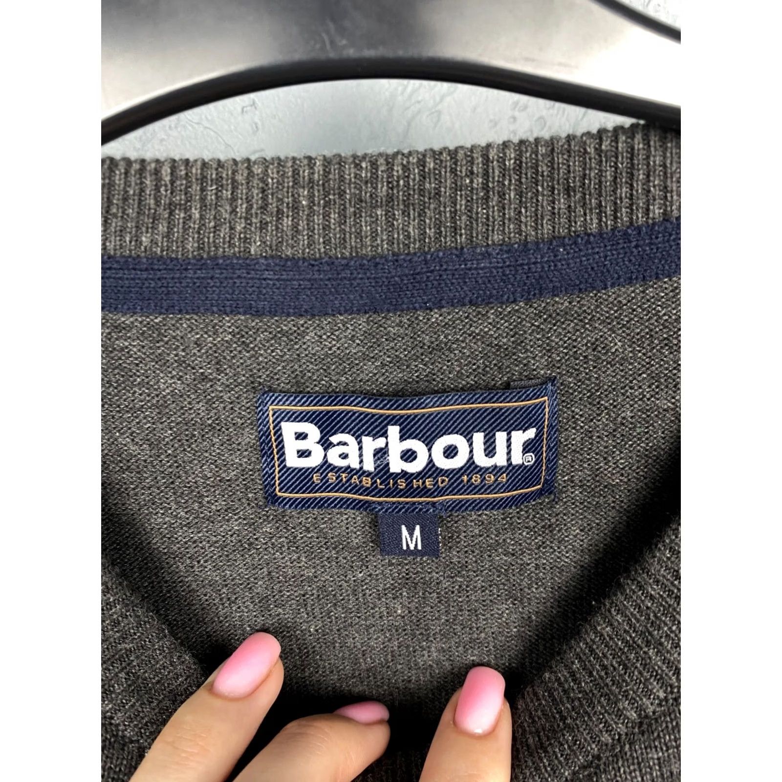Barbour Barbour Mens Crew Neck Cotton Sweater Size M Size US M / EU 48-50 / 2 - 4 Thumbnail