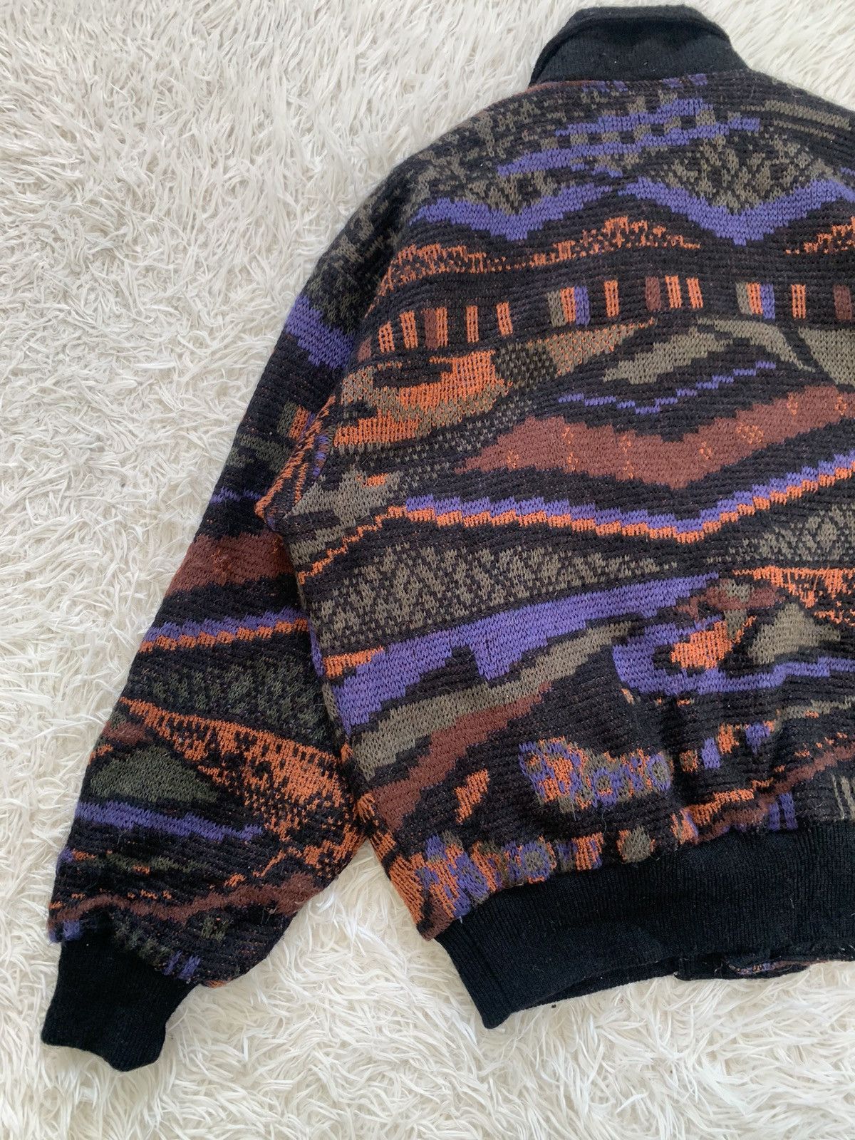 Guy Laroche Cozy Art Pattern Guy Laroche Paris Wool Jacket Size US L / EU 52-54 / 3 - 6 Thumbnail
