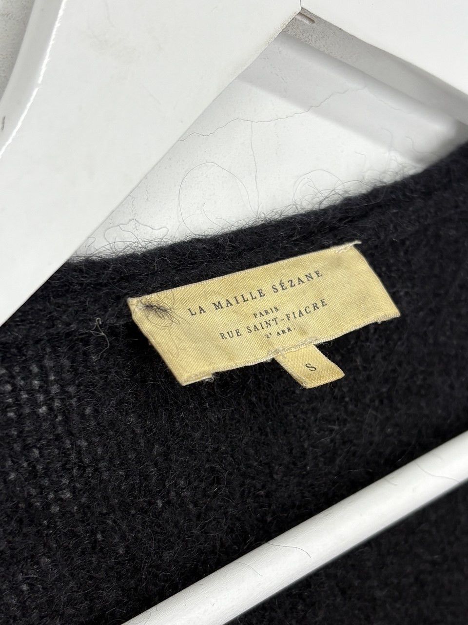 Sezane La Maille Sezane Mohair Black Cardigan Size S / US 4 / IT 40 - 15 Thumbnail