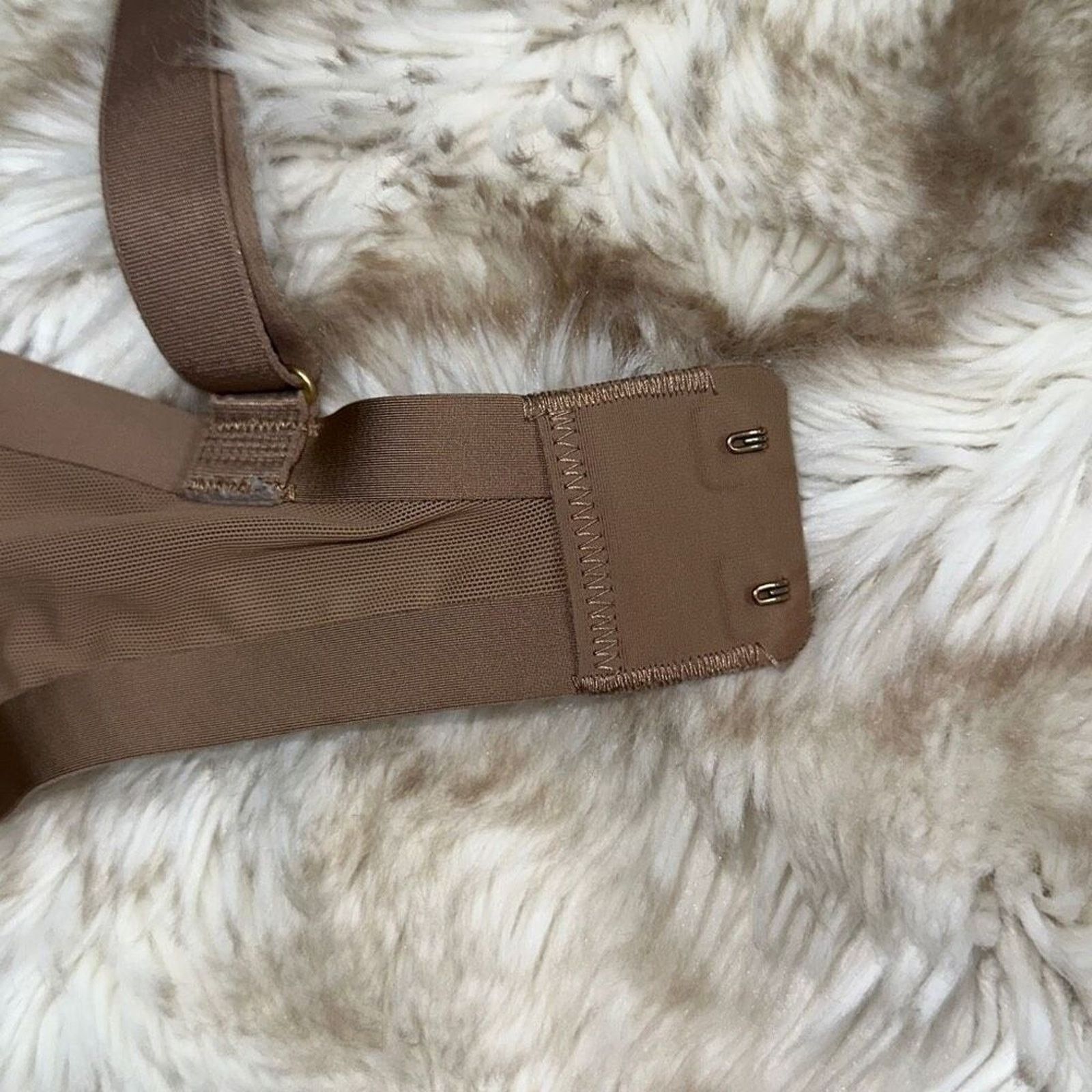 Other CUUP “The Plunge” Underwire Bra in Tan Mesh Print | Sz 32G Size ONE SIZE - 8 Thumbnail
