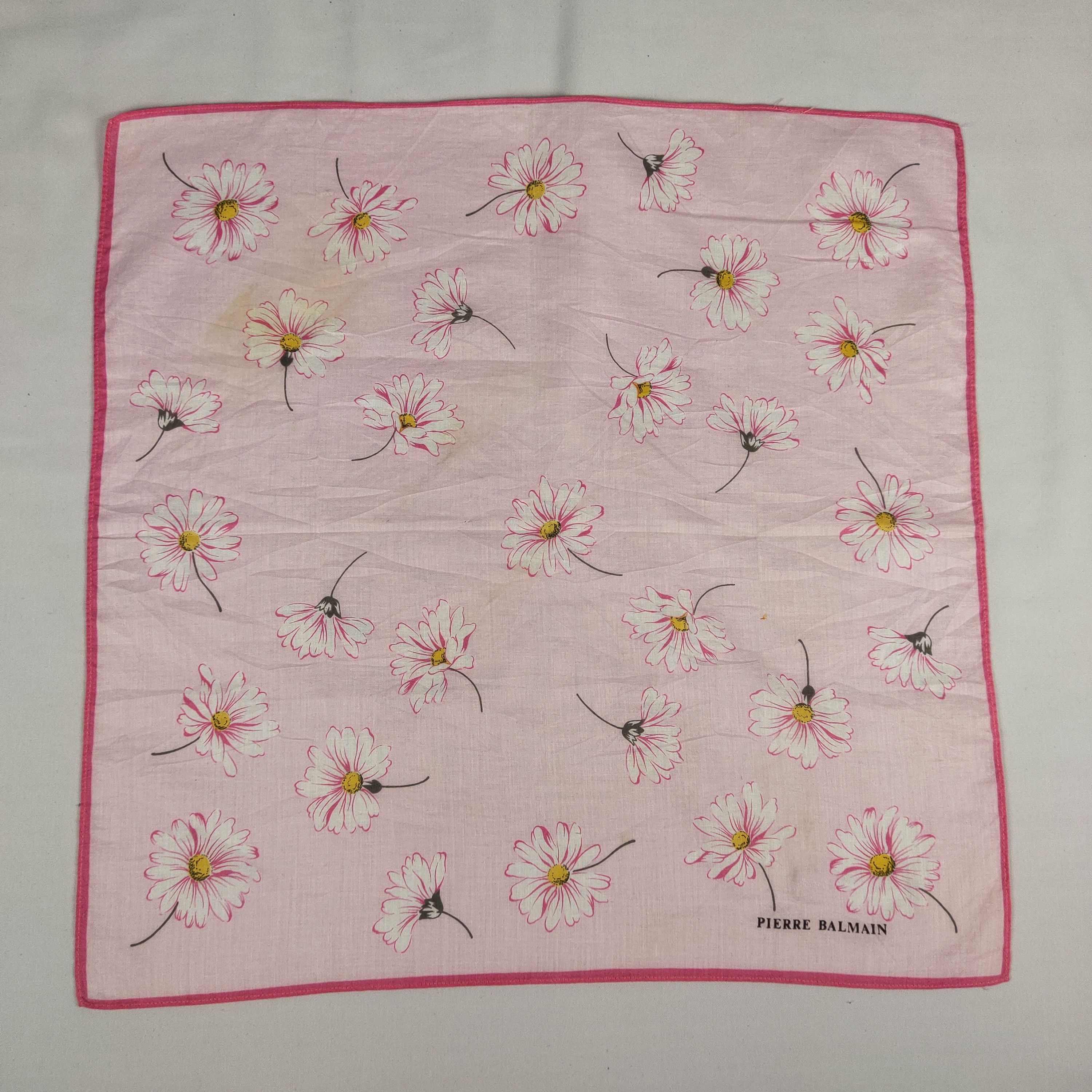 Pierre Balmain × Vintage Pierre Balmain Handkerchief / Neckerchief / Bandana FZ247 Size ONE SIZE - 3 Thumbnail