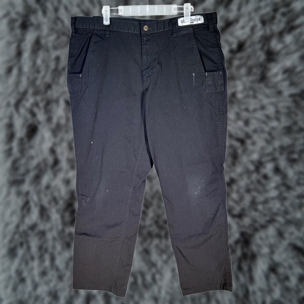 Carhartt Carhartt Mens Pants 36x28 Gray Ripstop Relaxed Fit Cargo Workwear Size US 36 / EU 52 - 1 Thumbnail