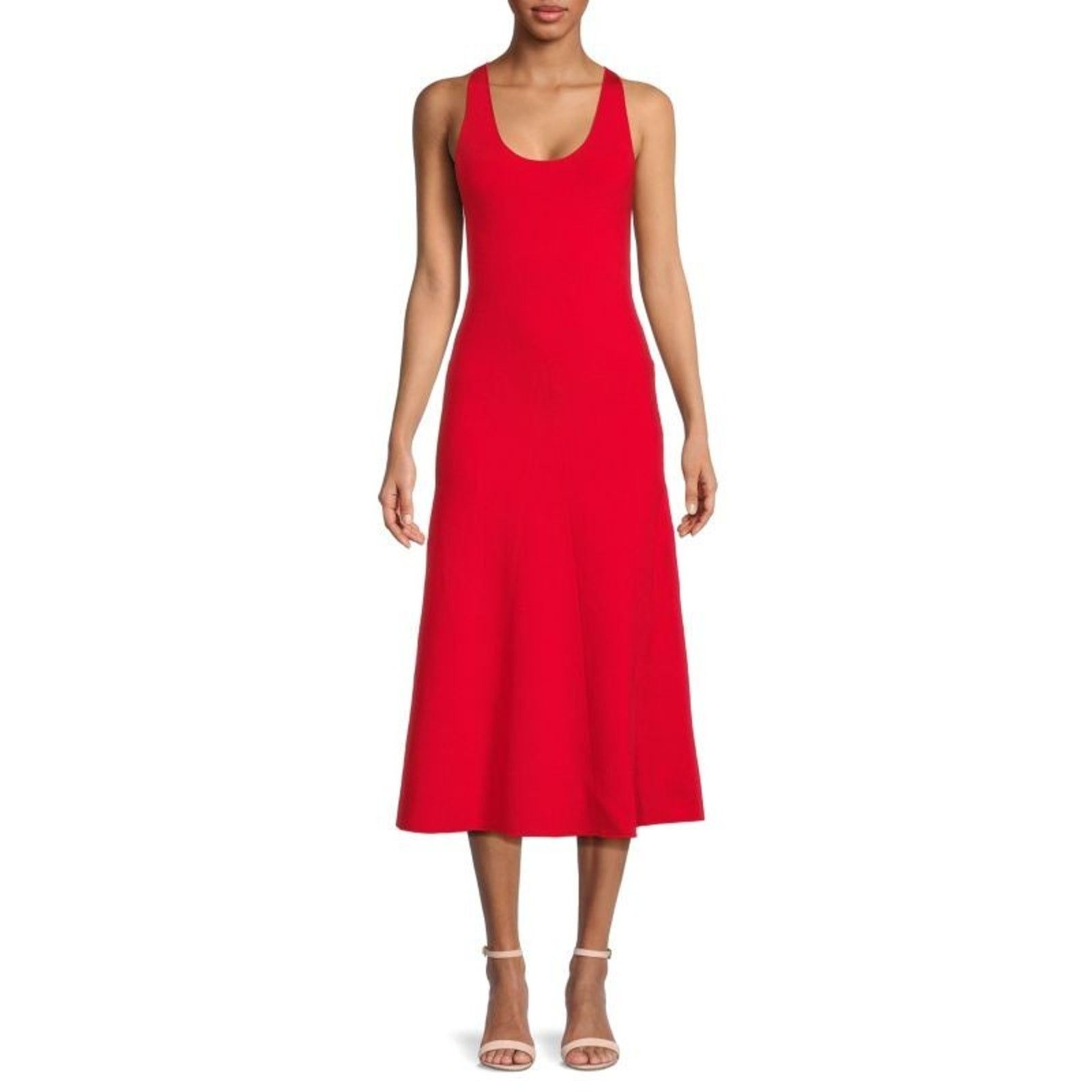 Brandon Maxwell $1395 Brandon Maxwell Women's 100% Silk Red Scoop Sexy XS Size XS / US 0-2 / IT 36-38 - 2 Thumbnail