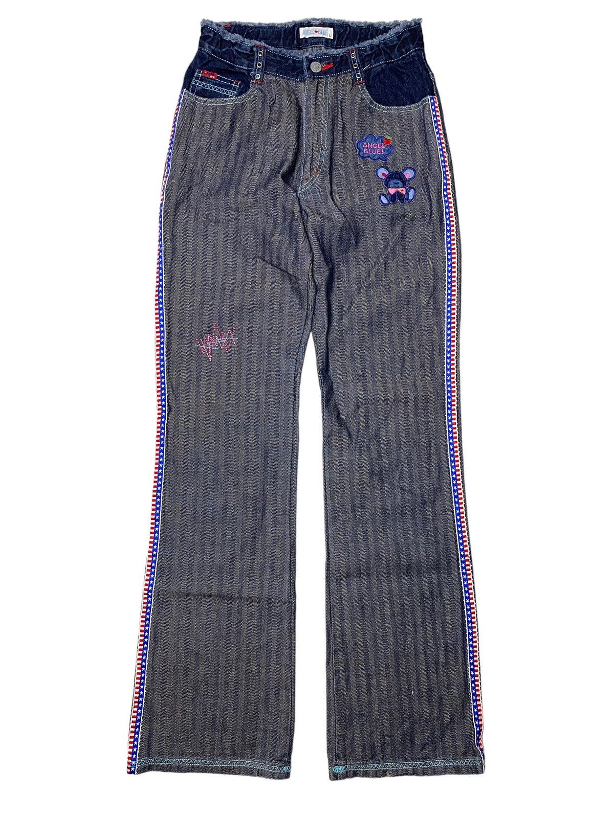 Angel Blue 2000's Angel Blue Teddy Bear Cute Y2K Jeans Size 36" / US 14 / IT 50 - 1 Thumbnail