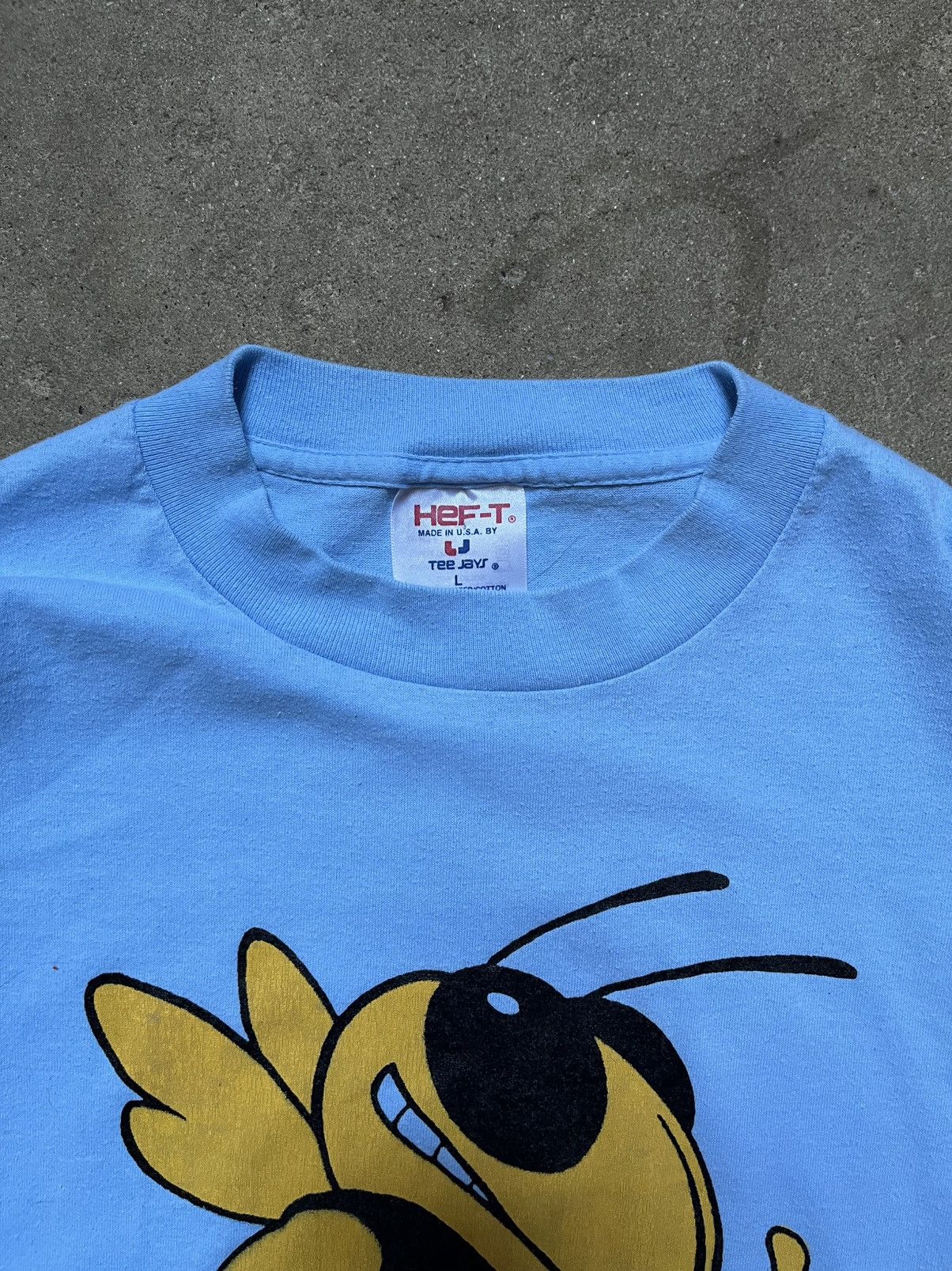 NCAA Vintage 1980s Georgia Tech Yellow Jackets Buzz Aerobics Tee Size US M / EU 48-50 / 2 - 4 Thumbnail