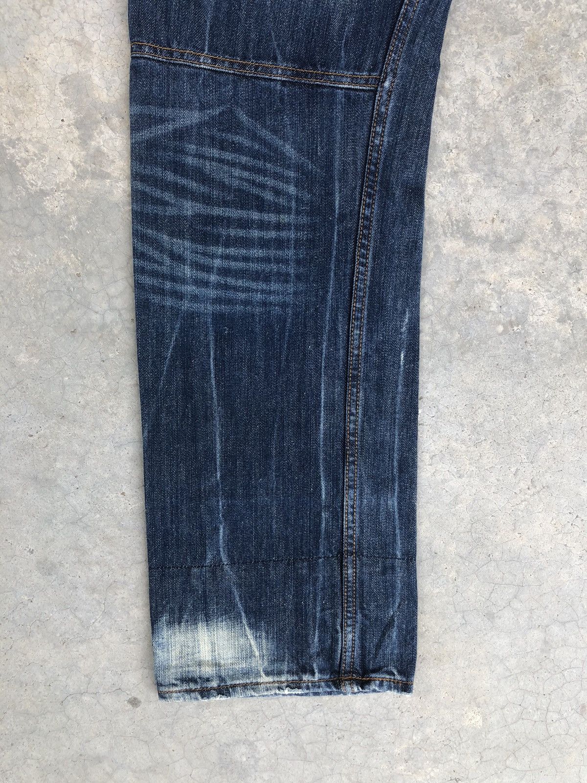 Japanese Brand Japanese Dominate Handcrafted Double Waist Distressed Jeans Size US 34 / EU 50 - 11 Thumbnail