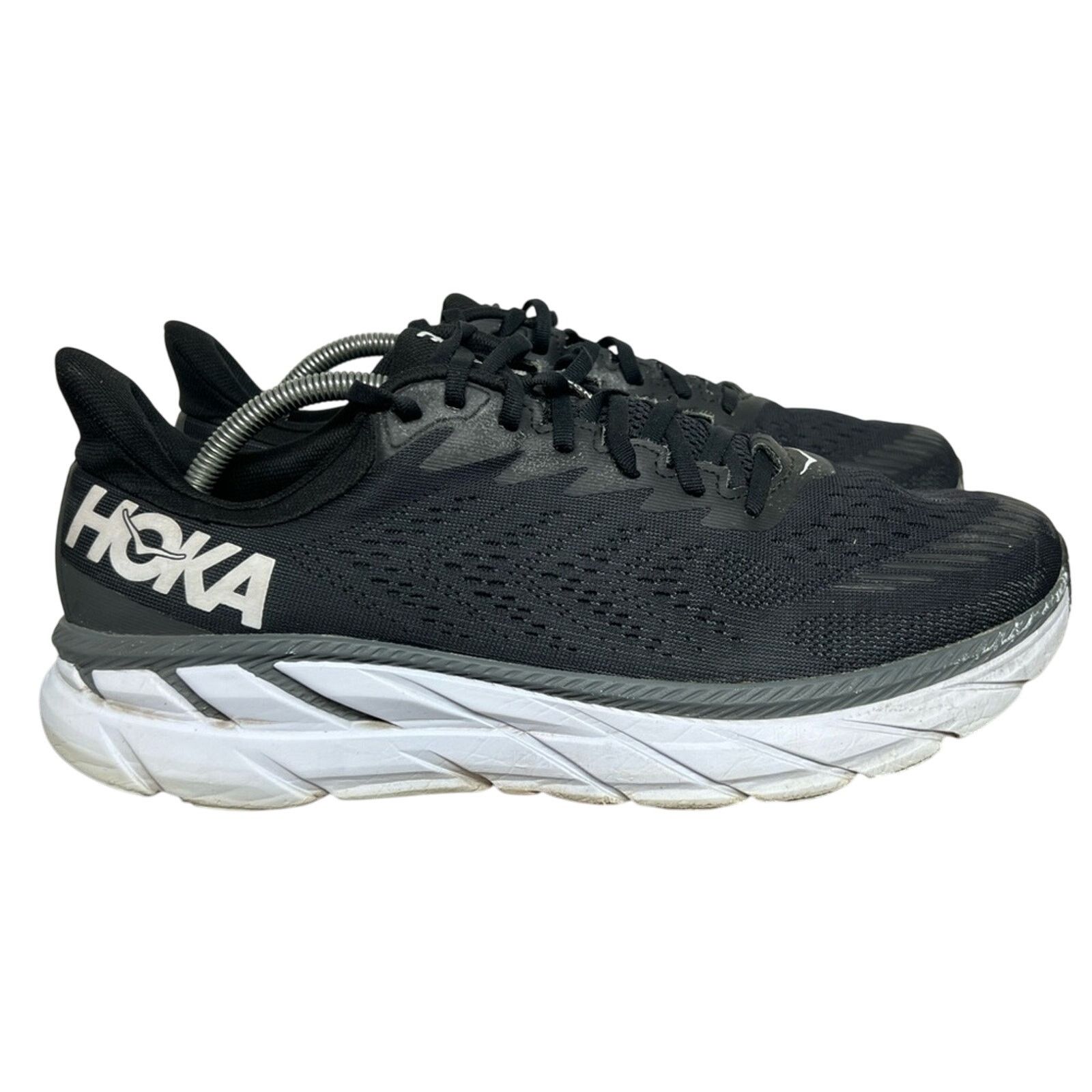 Hoka Hoka One One Clifton 7 Mens Size 11.5 Black Running Shoes Size US 11.5 / EU 44-45 - 2 Thumbnail