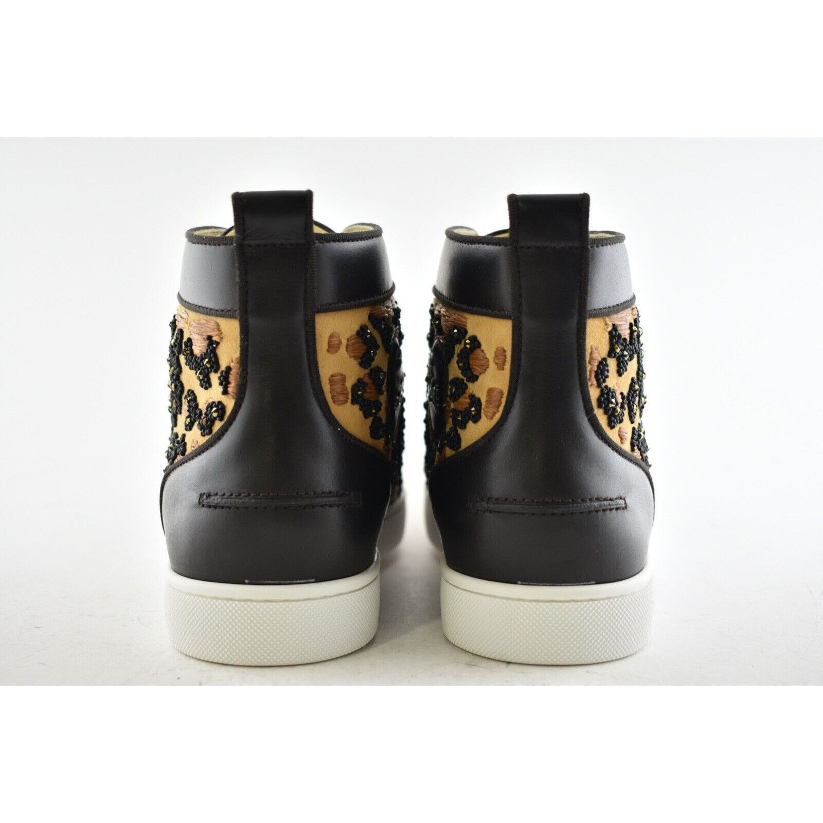 Christian Louboutin Christian Louboutin Mens Leopard Beaded High Sneaker 43 10 Size US 10 / EU 43 - 9 Thumbnail