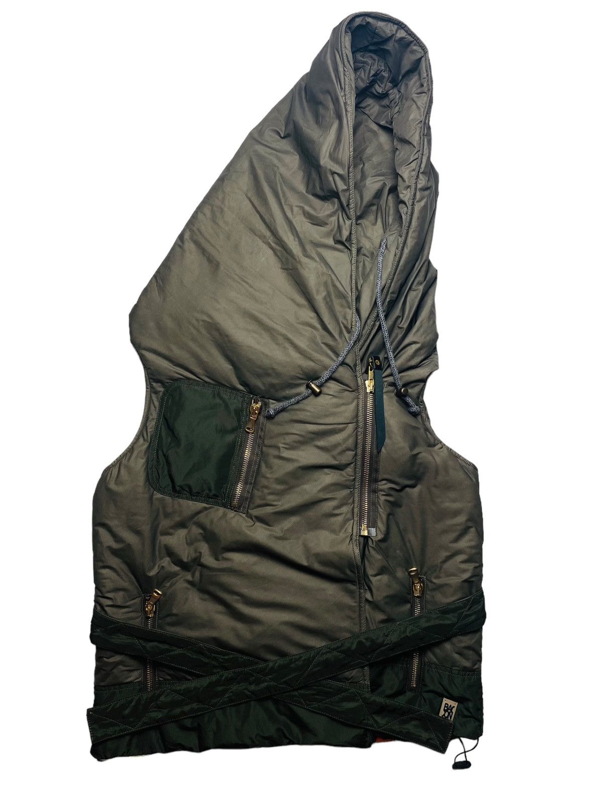 2000s Bacon - Vest Blanket Hooded Jacket