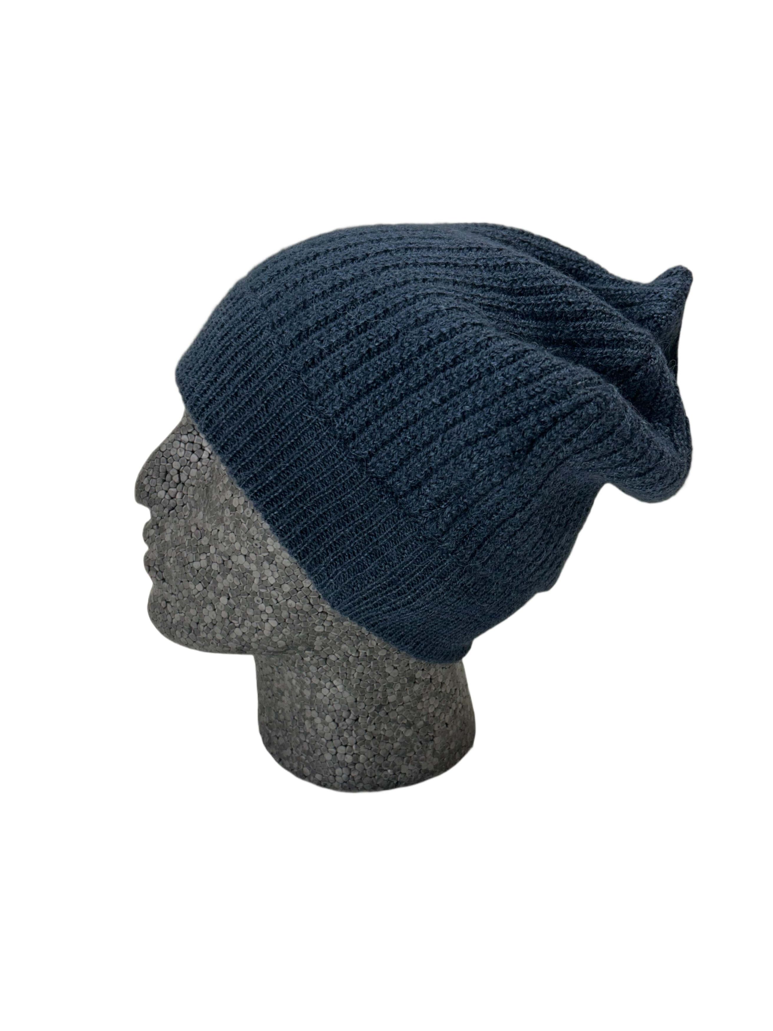 Marc Jacobs Marc Jacobs Bottle Blue Ribbed Wool Beanie Size 32 - 2 Thumbnail