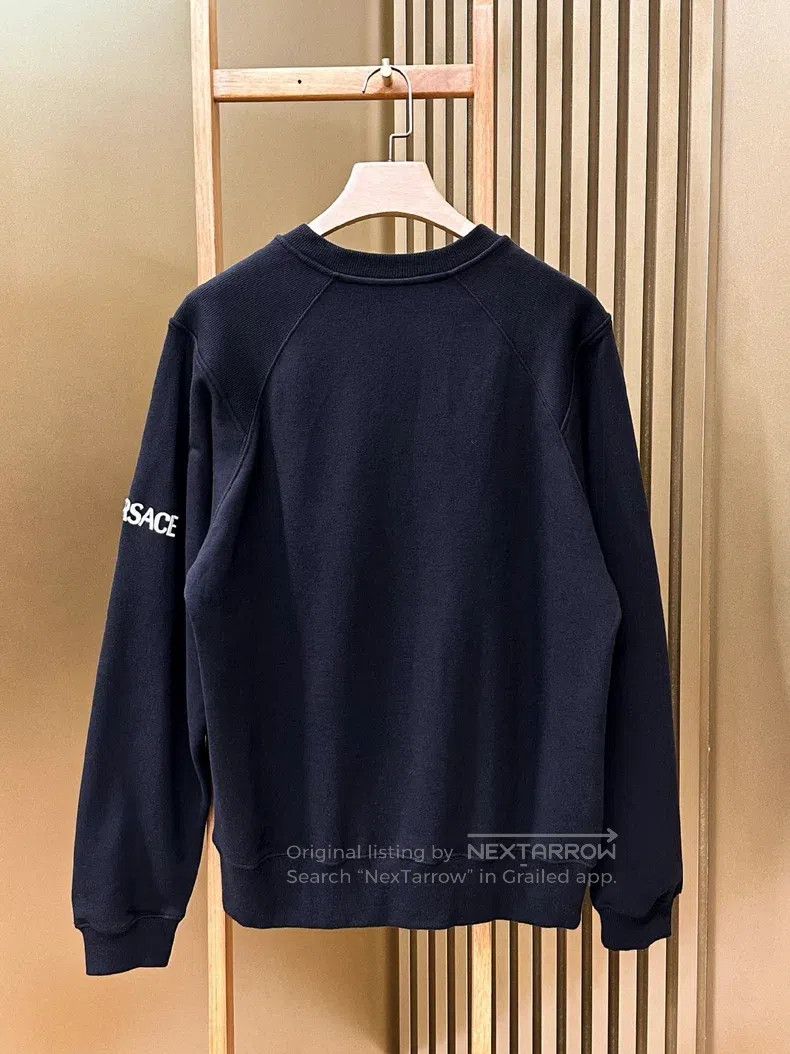 Versace Versace Men's black casual crew neck sweatshirt Size US L / EU 52-54 / 3 - 2 Thumbnail