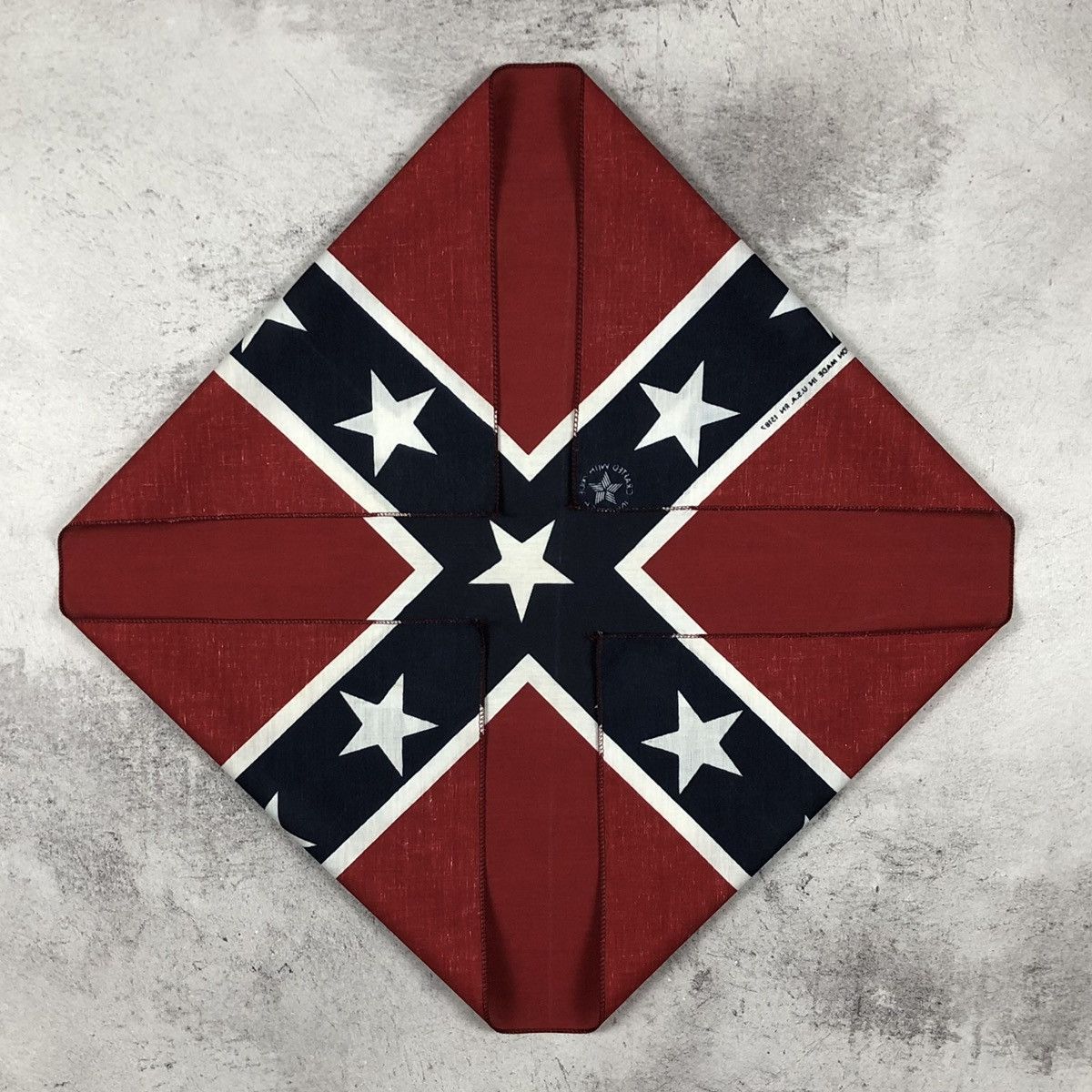Vintage 90s Confederate Flag Bandana USA Crafted With Pride Size ONE SIZE - 5 Thumbnail