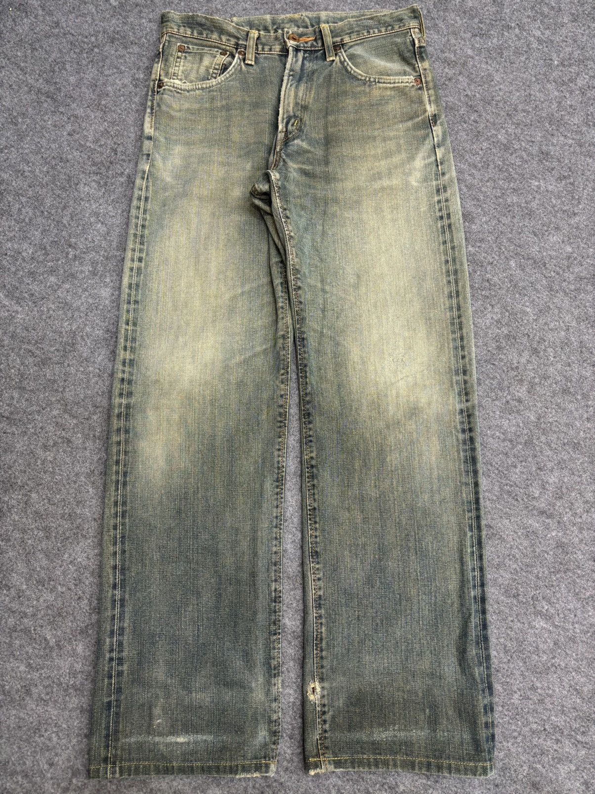 Edwin 💥Rare Selvedge💥Vintage Edwin 505X Yellow Selvedge Denim F578 Size US 29 - 22 Thumbnail