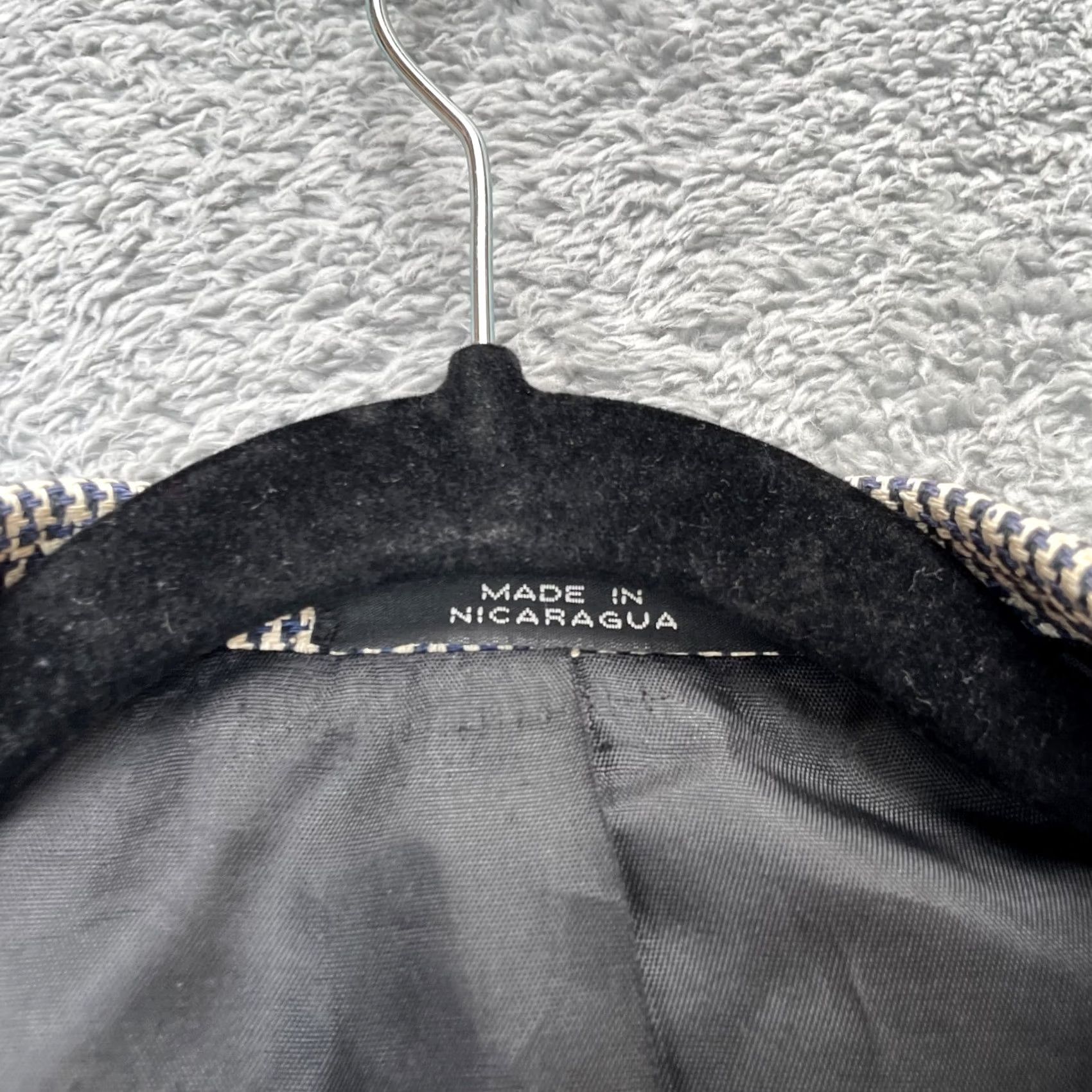 Stanley Blacker VTG Stanley Blacker Jacket Mens Large Black Blazer Silk Houndstooth Coat Classic Size 42R - 4 Thumbnail