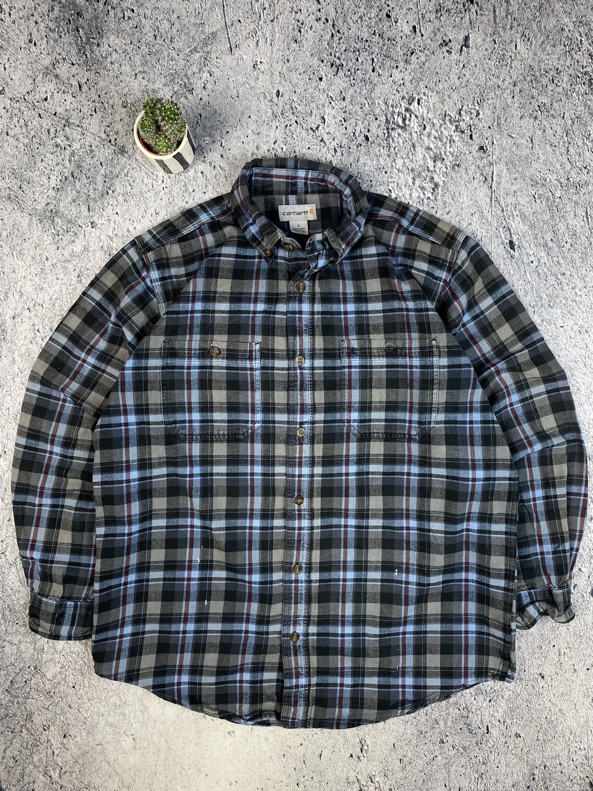 Carhartt × Vintage Vintage shirts Carhartt Size US L / EU 52-54 / 3 - 1 Thumbnail