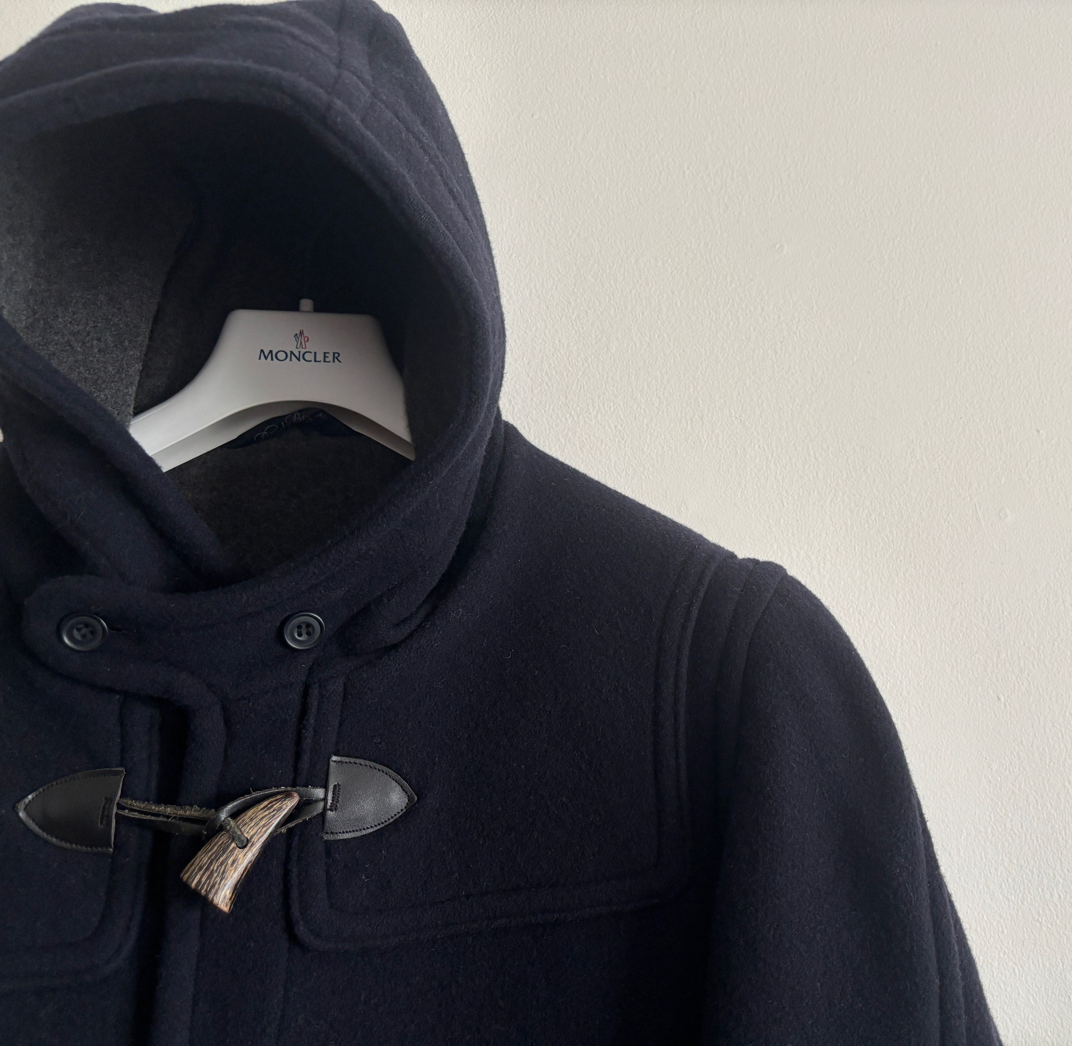 Brooks Brothers Navy Wool Cashmere Hooded Duffle Coat/ Overcoat - Large UK Size US L / EU 52-54 / 3 - 2 Thumbnail