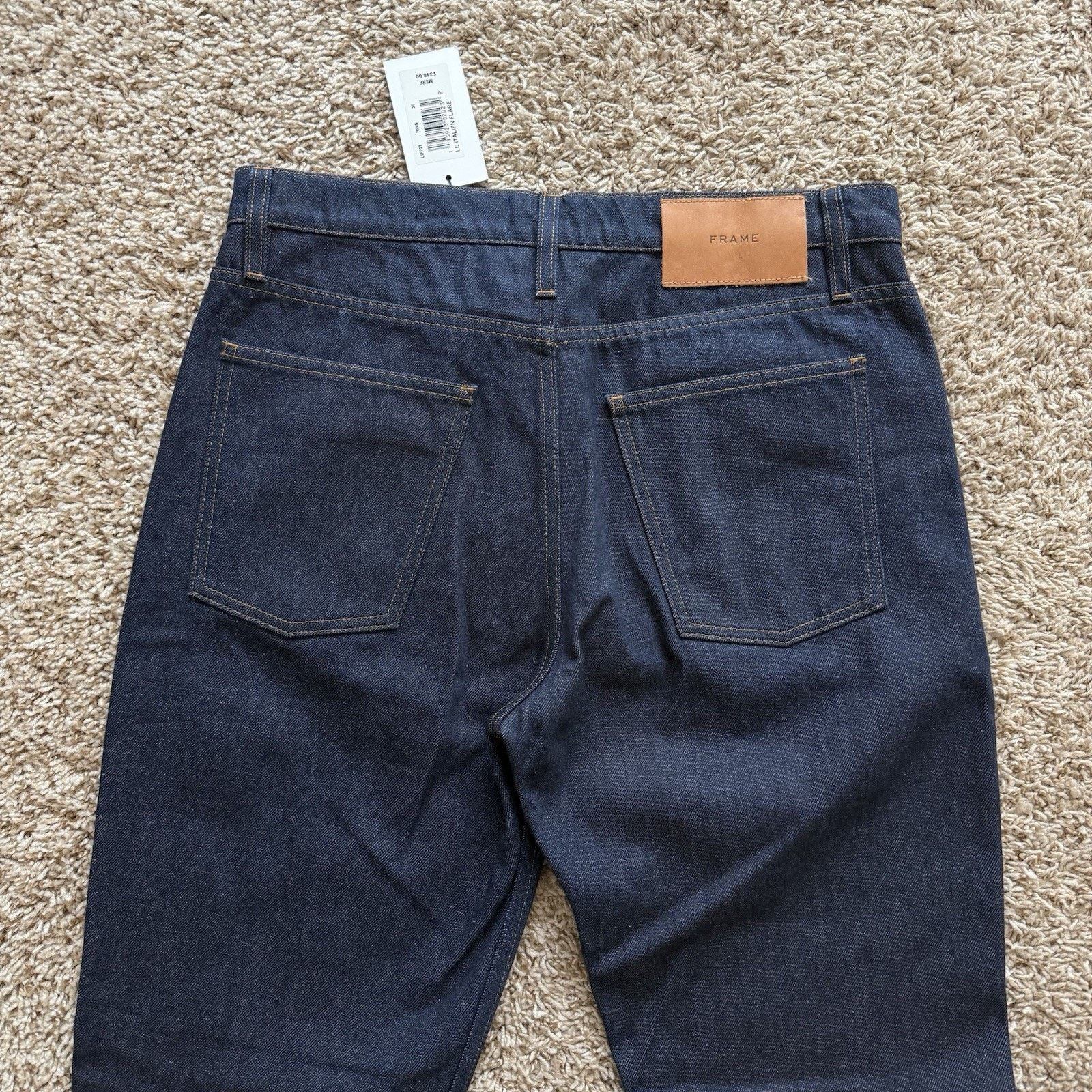 Frame NWT $348 Frame Le Italien Flare Dark Blue Denim Jeans Pants Size 30" / US 8 / IT 44 - 9 Thumbnail