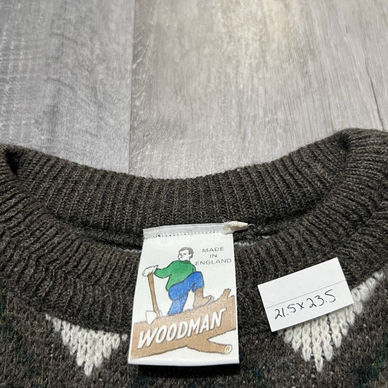 Vintage VTG Woodman Geometric Knit Pull Over Sweater Earth Tones Size US M / EU 48-50 / 2 - 4 Thumbnail