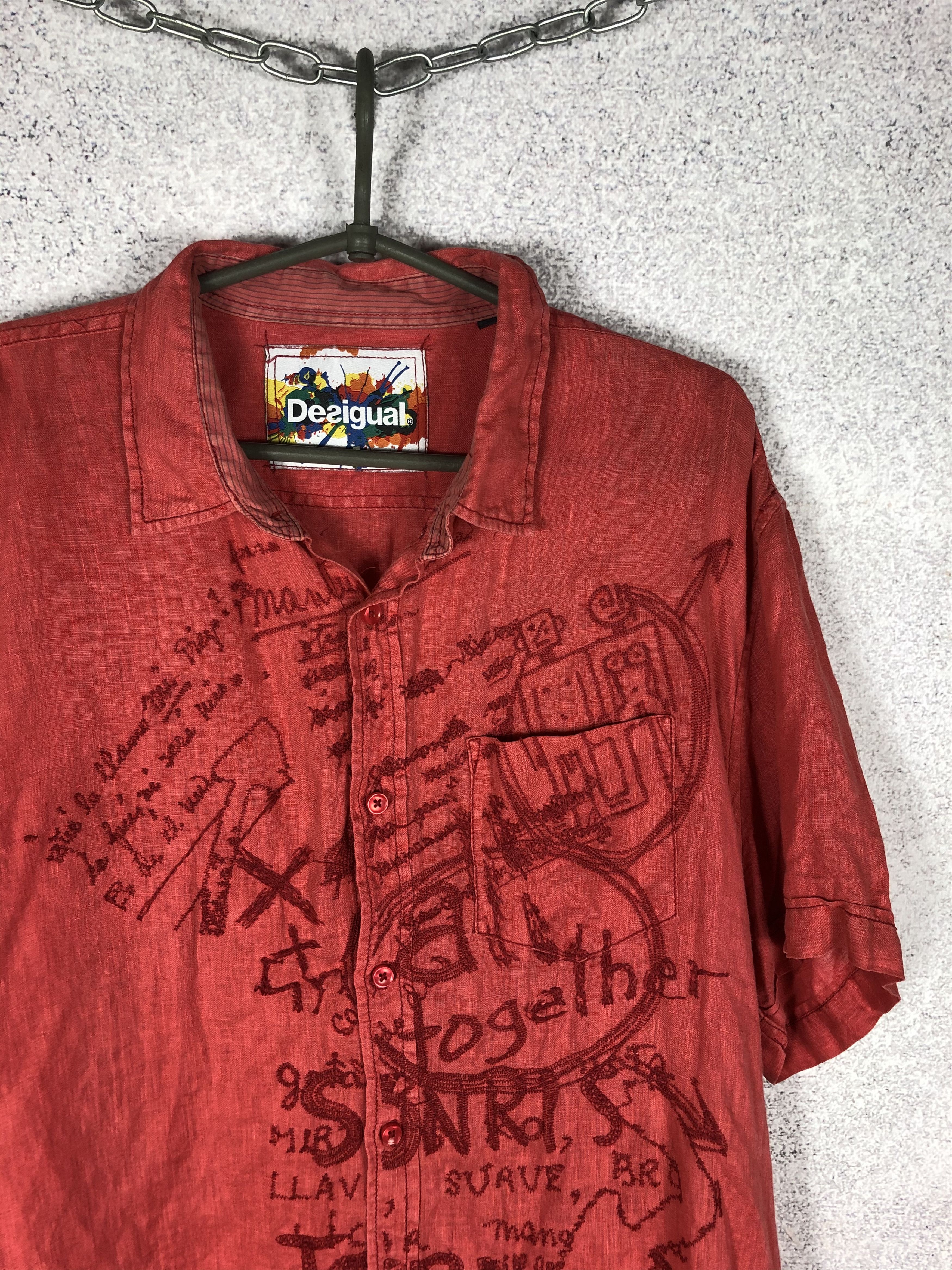 Desigual Vintage Y2K Desigual Crazy Sex Shirt Size US XXL / EU 58 / 5 - 2 Thumbnail