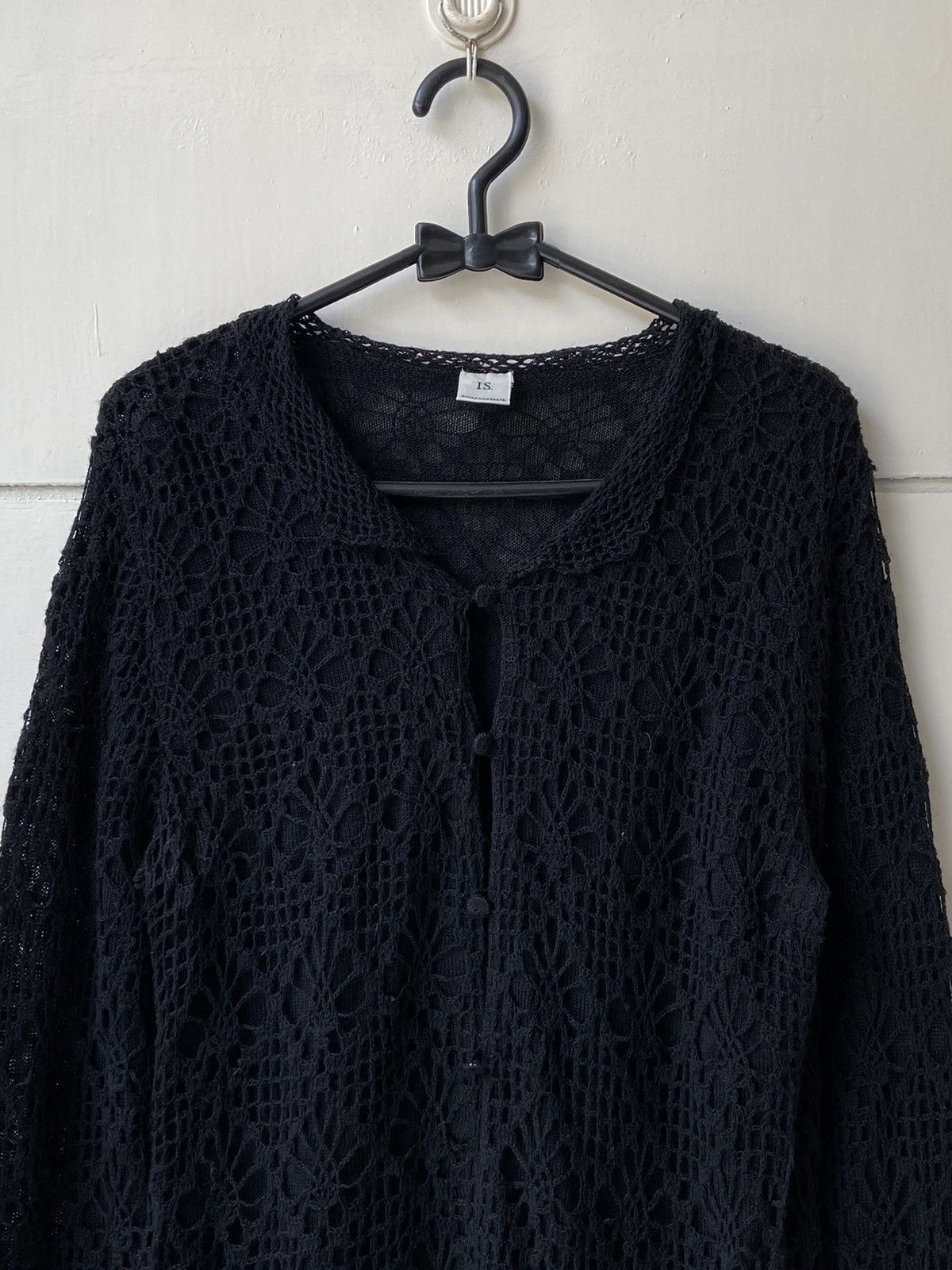 Issey Miyake IS SUNAO KUWAHARA Iseey Miyake Black Cardigan Size US XS / EU 42 / 0 - 9 Thumbnail