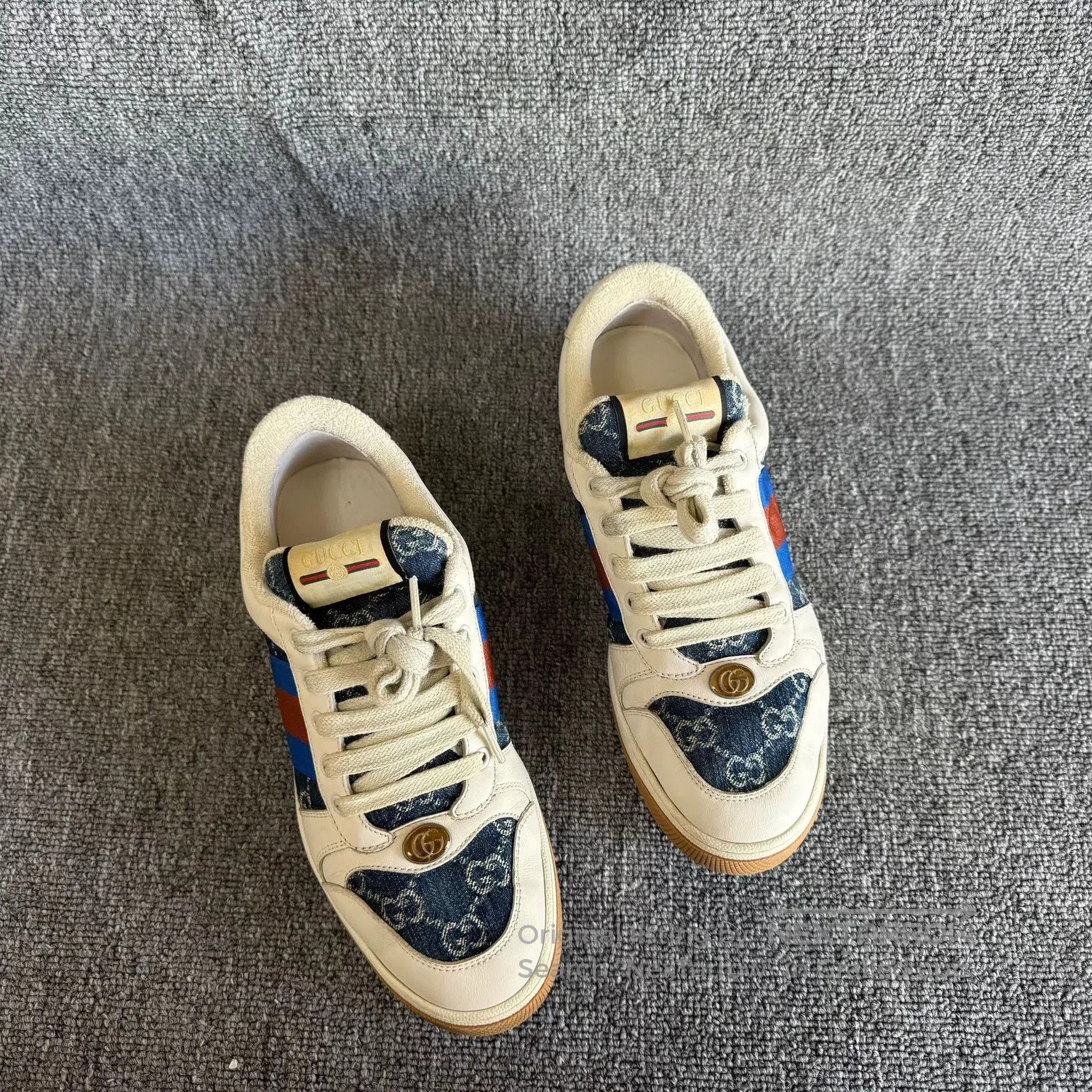 Gucci Gucci Denim Blue Dirty Shoes Size 40. Size US 7 / EU 40 - 6 Thumbnail