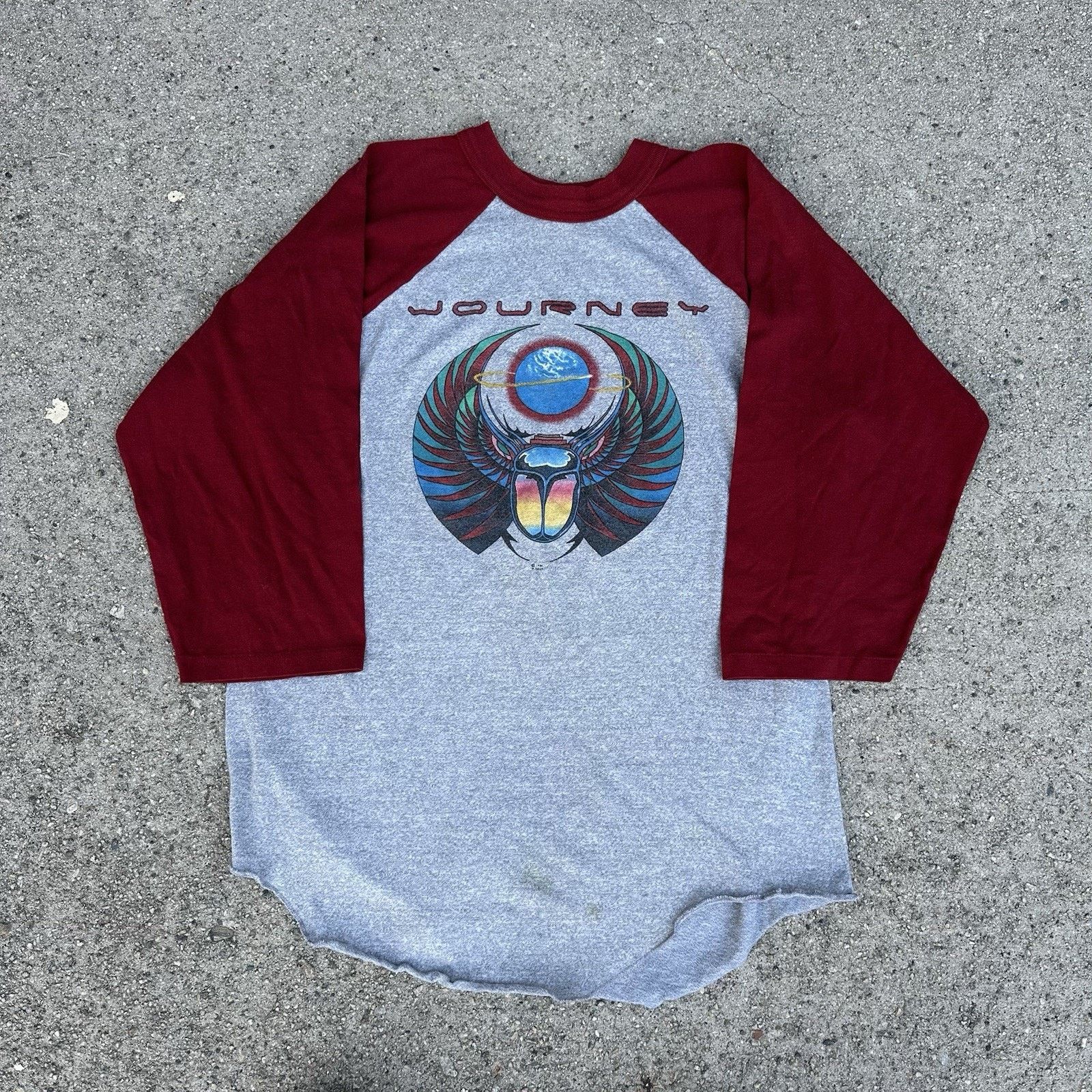 Band Tees × Vintage Vintage 1981 Journey Escape Tour Rock Band Raglan T-Shirt Size US L / EU 52-54 / 3 - 1 Thumbnail