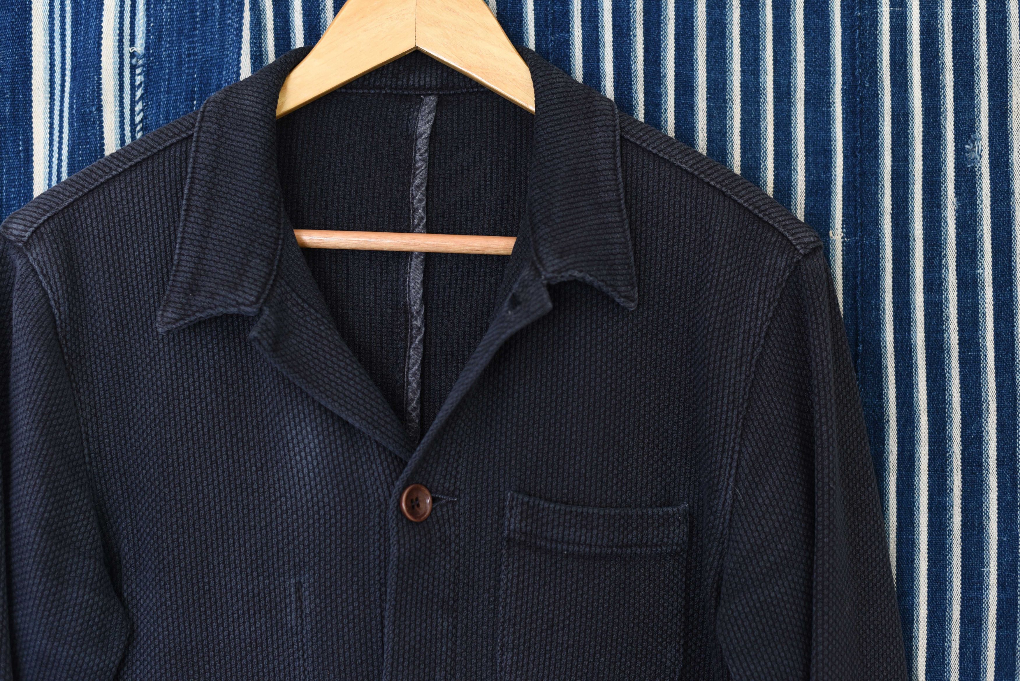 Epaulet Epaulet NYC LA Doyle Chore Coat Jacket - Black Sashiko 38 M Size US M / EU 48-50 / 2 - 3 Thumbnail