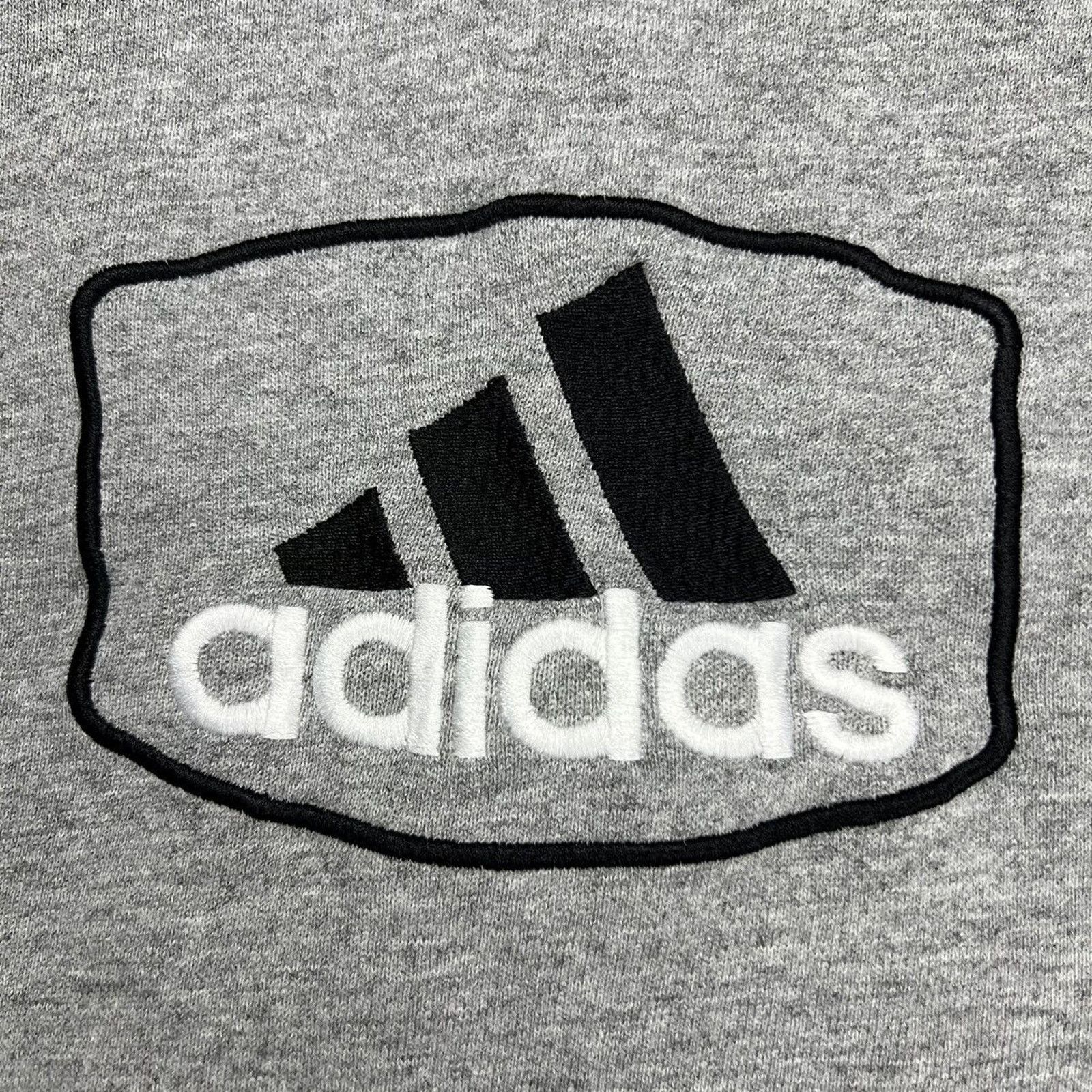 Adidas × Vintage Vintage 90s Adidas Sweatshirt Gray 3 Stripe 1/4 Zip Pullover Size US S / EU 44-46 / 1 - 2 Thumbnail