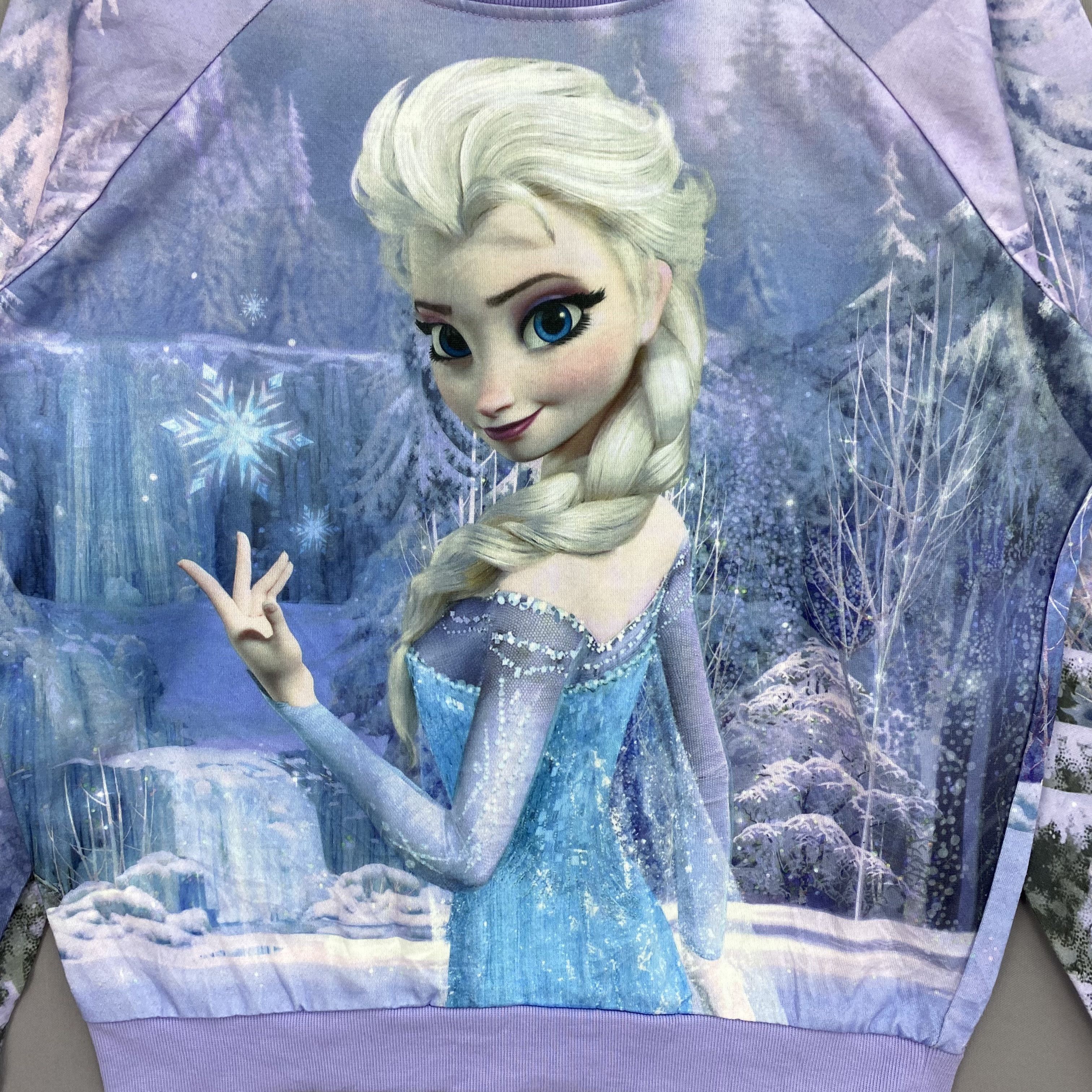 Disney OVP Disney Frozen Sweater Elsa Sweatshirt Jumper Size US M / EU 48-50 / 2 - 4 Thumbnail