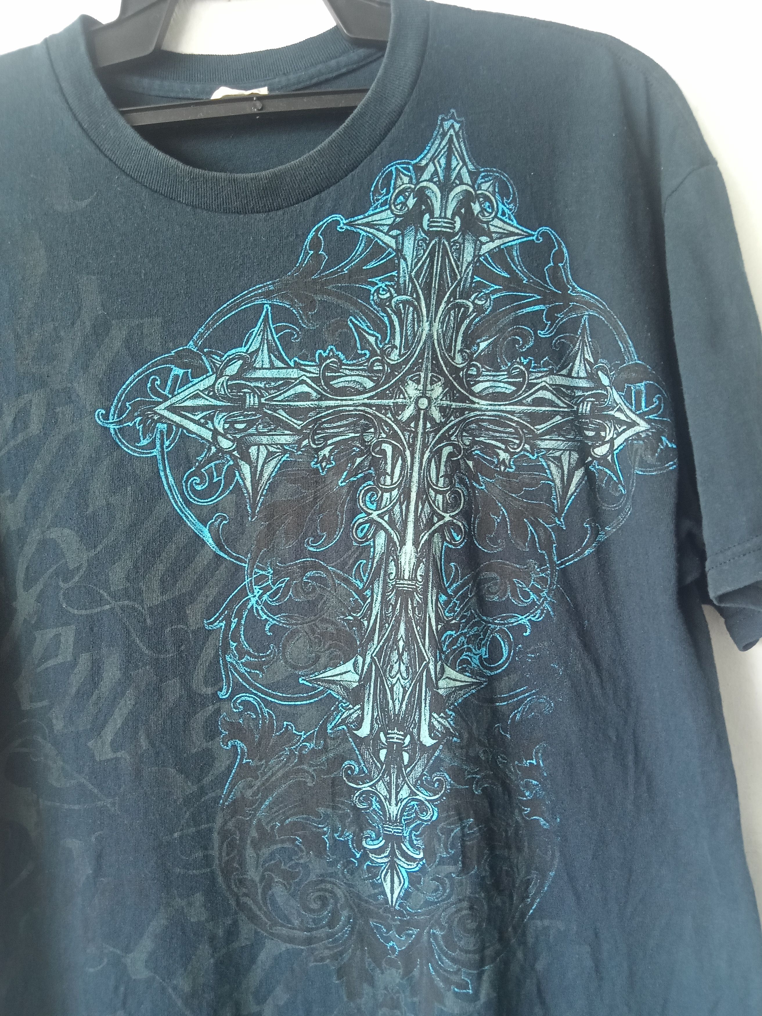 Affliction Gildan Cross Printed T shirt Size US L / EU 52-54 / 3 - 2 Thumbnail