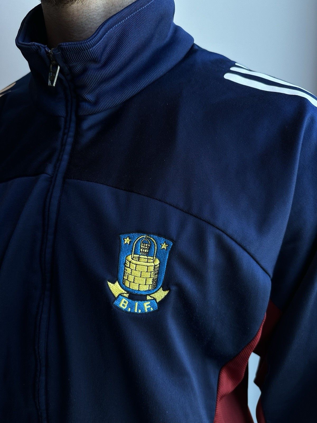 Adidas Vintage Brondby IF Brøndby Training Jacket Soccer Adidas Size US M / EU 48-50 / 2 - 5 Thumbnail