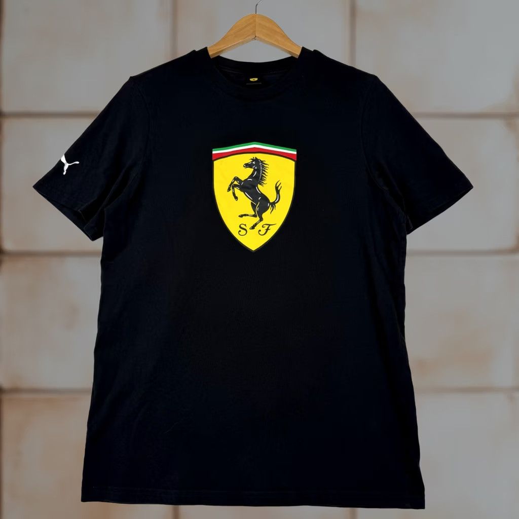 Puma PUMA Ferrari Scuderia T Shirt Medium Black Short Sleeve Crew Neck Men Logo 2020s Size US M / EU 48-50 / 2 - 1 Thumbnail