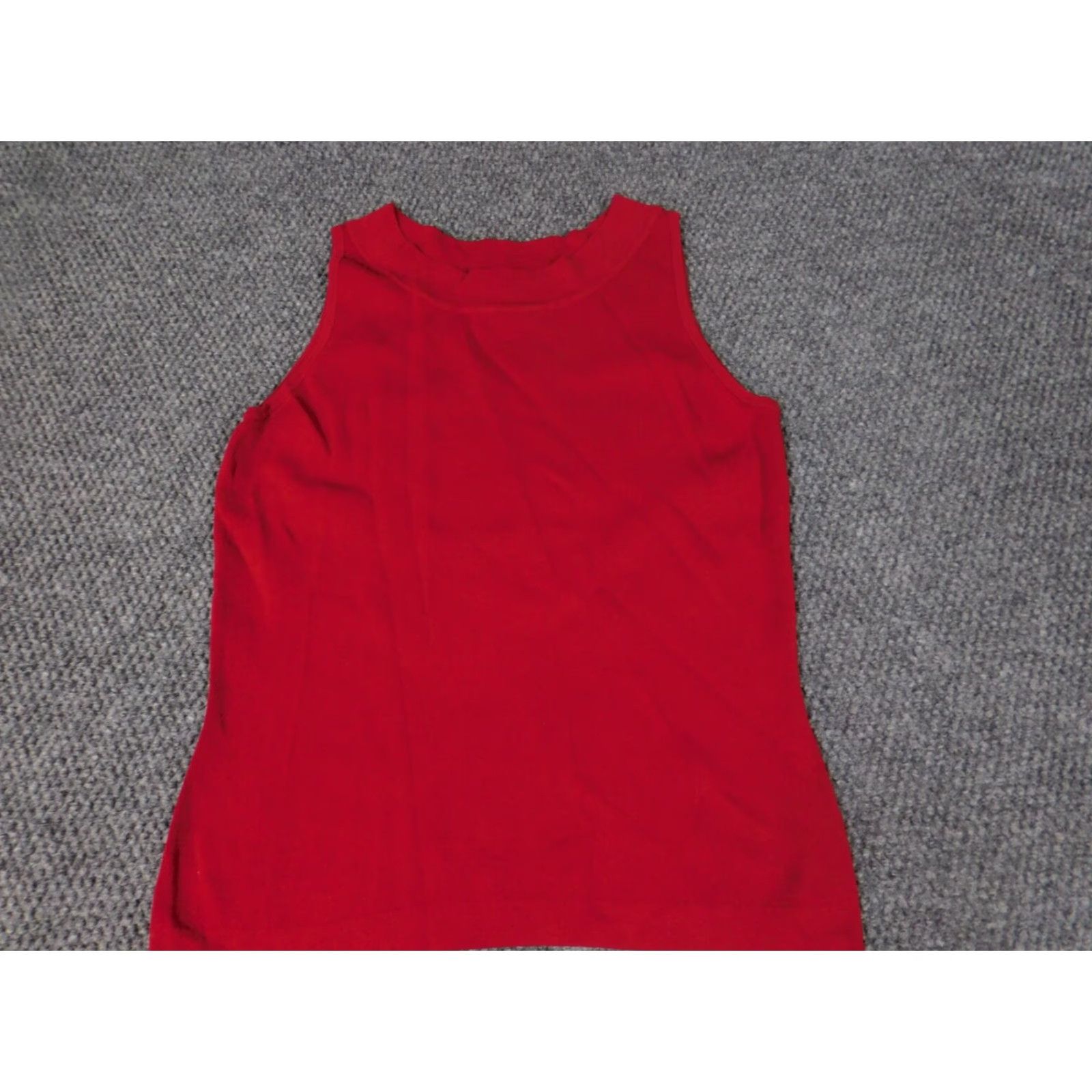 Vintage Dressbarn Blouse Shirt Womens Small Red Pullover Stretch Casual Sleeve Collared Nylon Rayon Breathable Regular Classic Ruffle Size S / US 4 / IT 40 - 3 Thumbnail