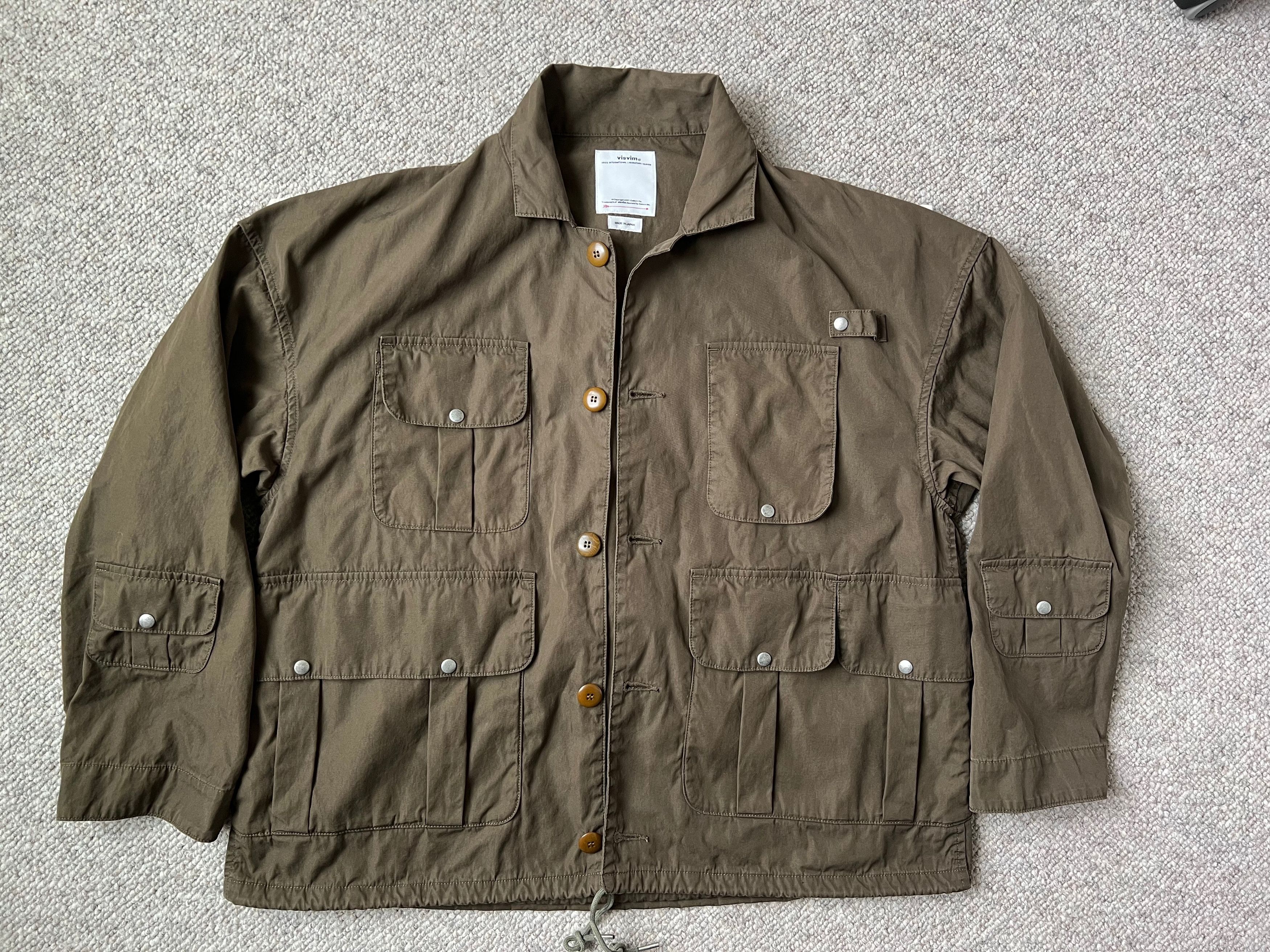 image of Visvim Minto Hunting Jkt in Olive, Men's (Size XL)