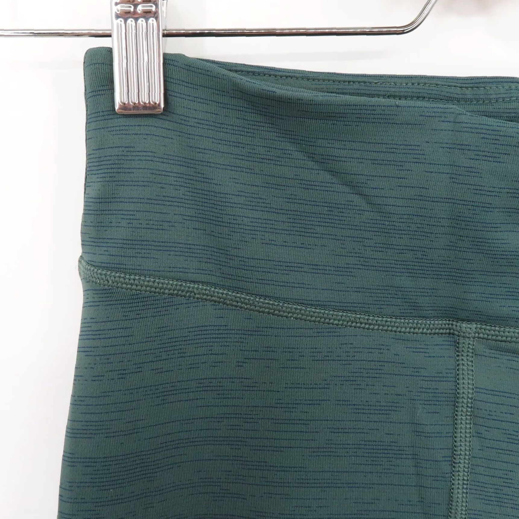 Outdoor Voices Outdoor Voices Women XS Extra Small Green Striped Leggings Athletic Waist Pocket Size 26" / US 2 / IT 38 - 3 Thumbnail