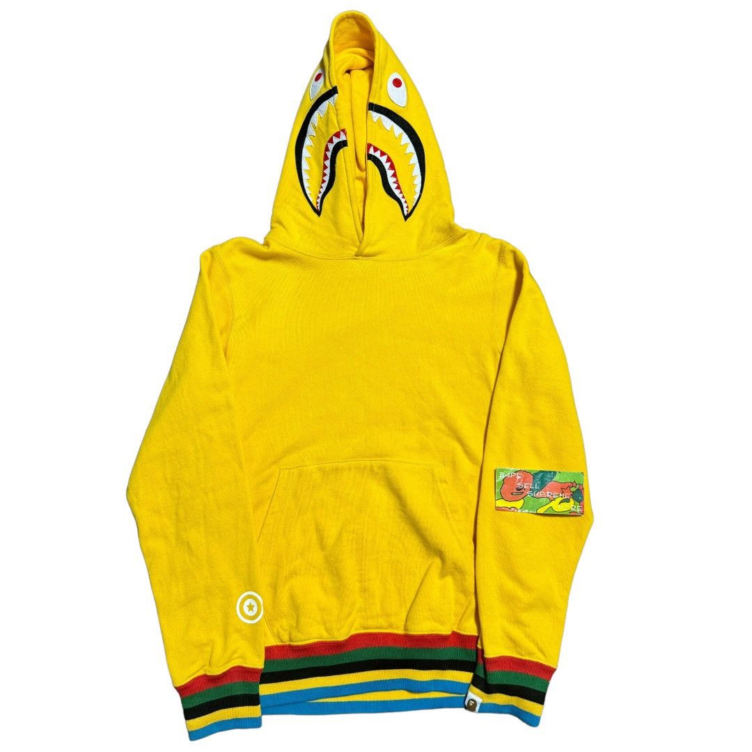 Bape BAPE Shark Pullover Hoodie Yellow Size US S / EU 44-46 / 1 - 1 Thumbnail