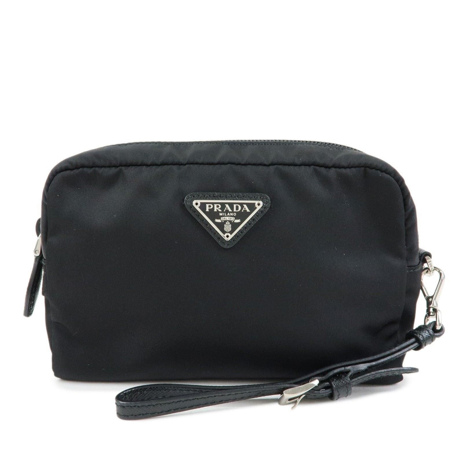 Prada Prada Re-Nylon Saffiano Cosmetic Pouch Black Size ONE SIZE - 1 Thumbnail
