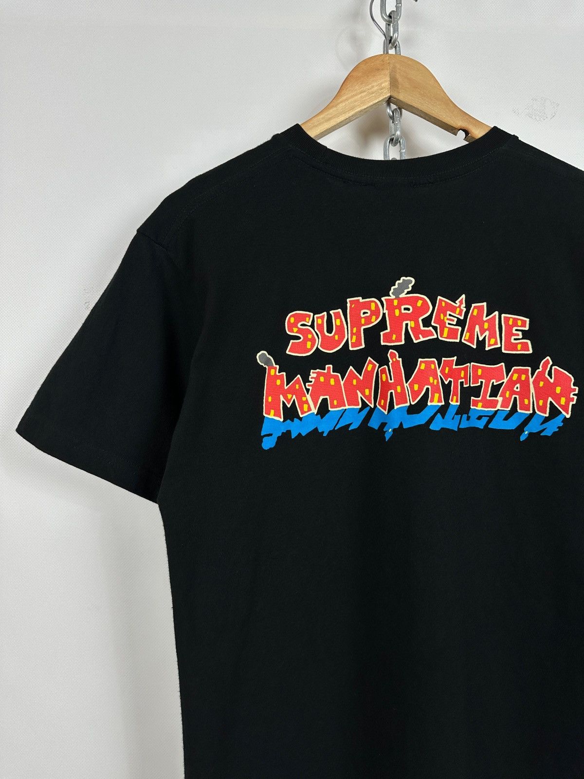 Supreme Supreme Manhattan Black T-Shirt Size US M / EU 48-50 / 2 - 14 Thumbnail