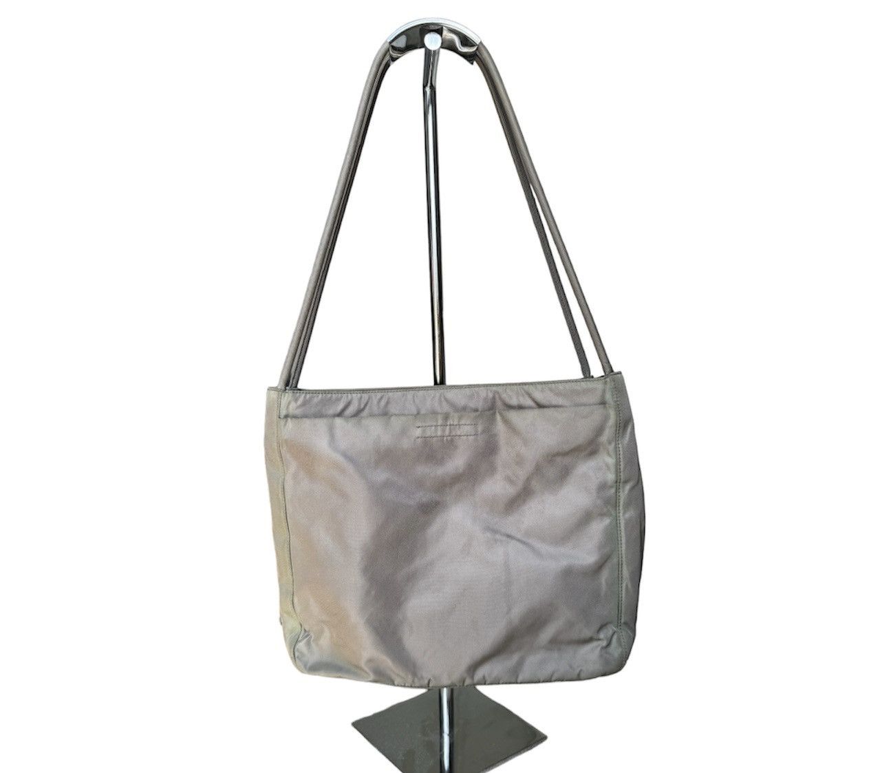 Prada Vintage Prada Nylon Khaki Green Handbag Size ONE SIZE - 3 Thumbnail