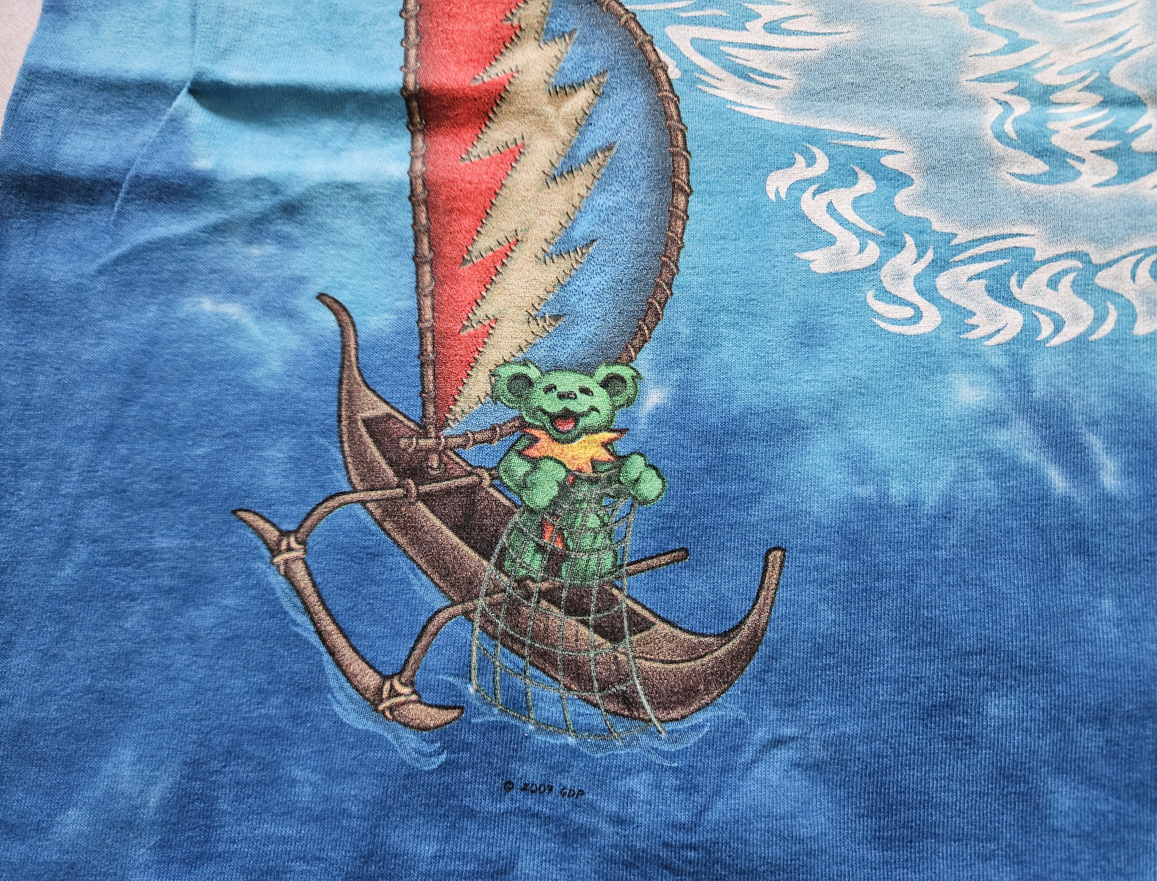 Grateful Dead × Liquid Blue × Vintage Vintage Liquid Blue x Grateful Dead Tiki Bear L T-shirt Size US L / EU 52-54 / 3 - 5 Thumbnail