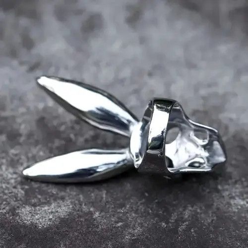 Designer Skull Rock Bunny Ring Size ONE SIZE - 3 Thumbnail