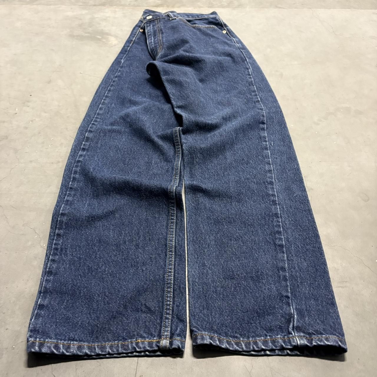 Levi's × Vintage Crazy Vintage Y2K/2000s Levis Dark Wash Workwear Style Denim Jeans! Size US 36 / EU 52 - 3 Thumbnail