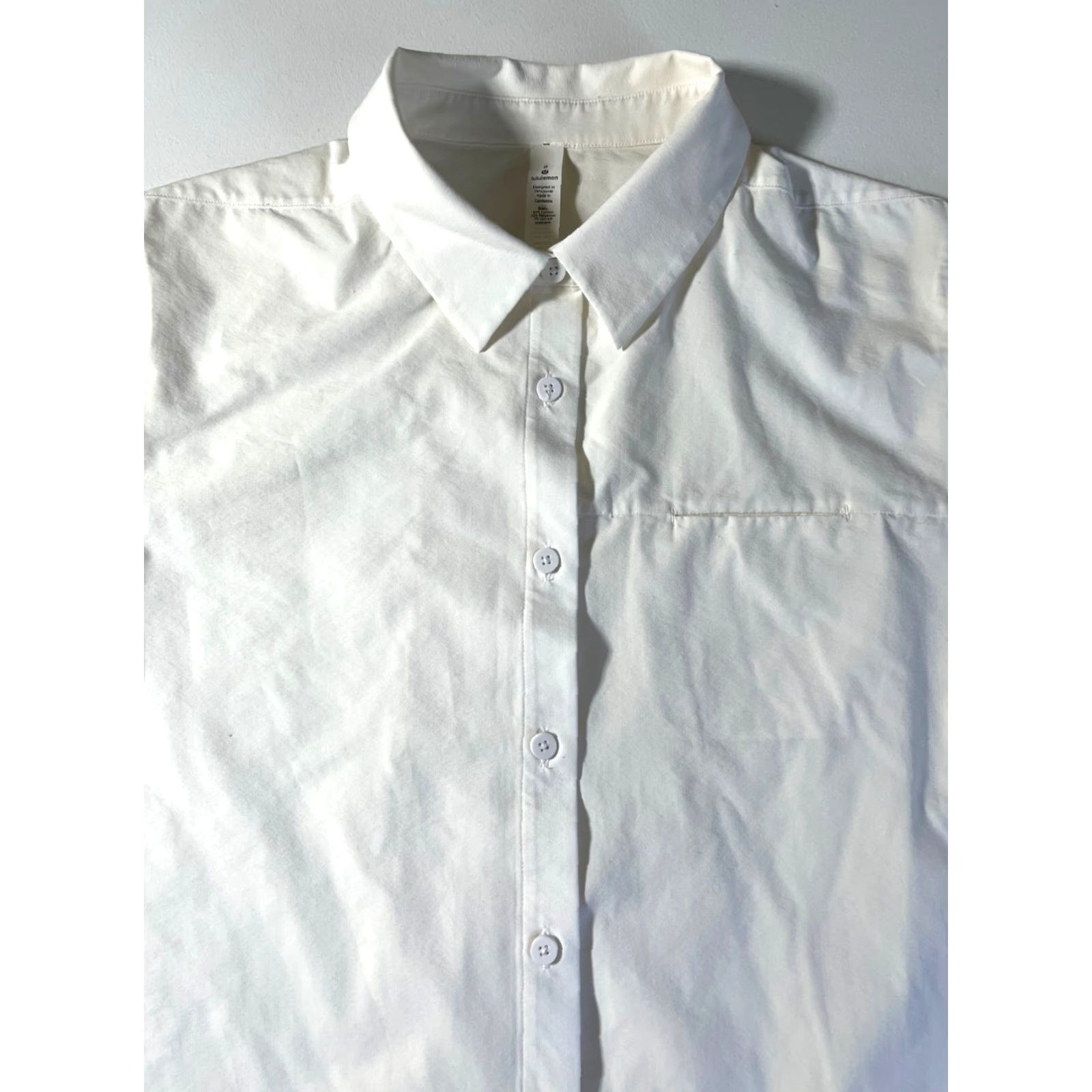 Lululemon Lululemon Women's Full Day Ahead Shirt White LW3DGQS 8 Casual City Athleisure 90s? Size M / US 6-8 / IT 42-44 - 7 Thumbnail