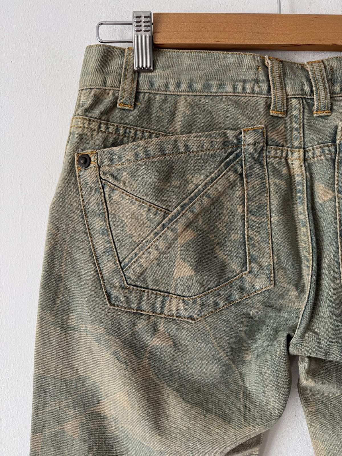 Just Cavalli 🔥🔥 2001 Vintage Roberto Cavalli Treasure Map Denim Pants Size US 29 - 5 Thumbnail