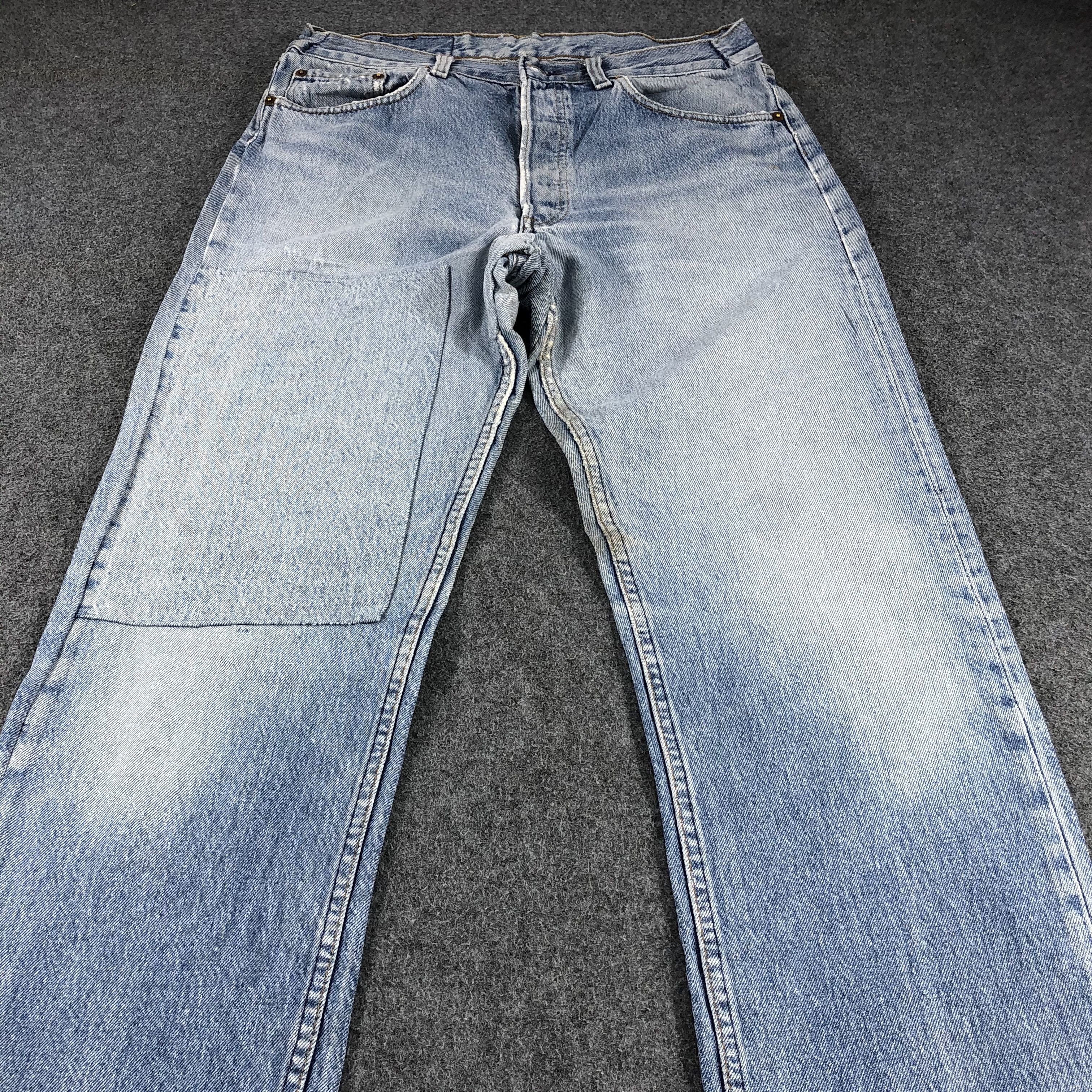 Levi's × Vintage Vintage 90s Light Wash Levis 501 Jeans-JM864 Size US 31 - 3 Thumbnail