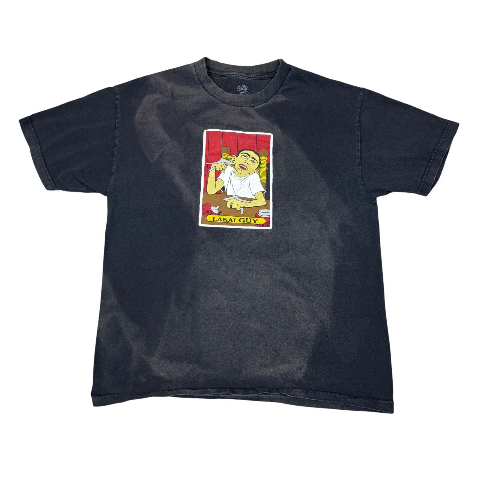Lakai Lakai Skate Lakai Guy Graphic Faded T Shirt Men's Large Y2K Size US L / EU 52-54 / 3 - 1 Thumbnail